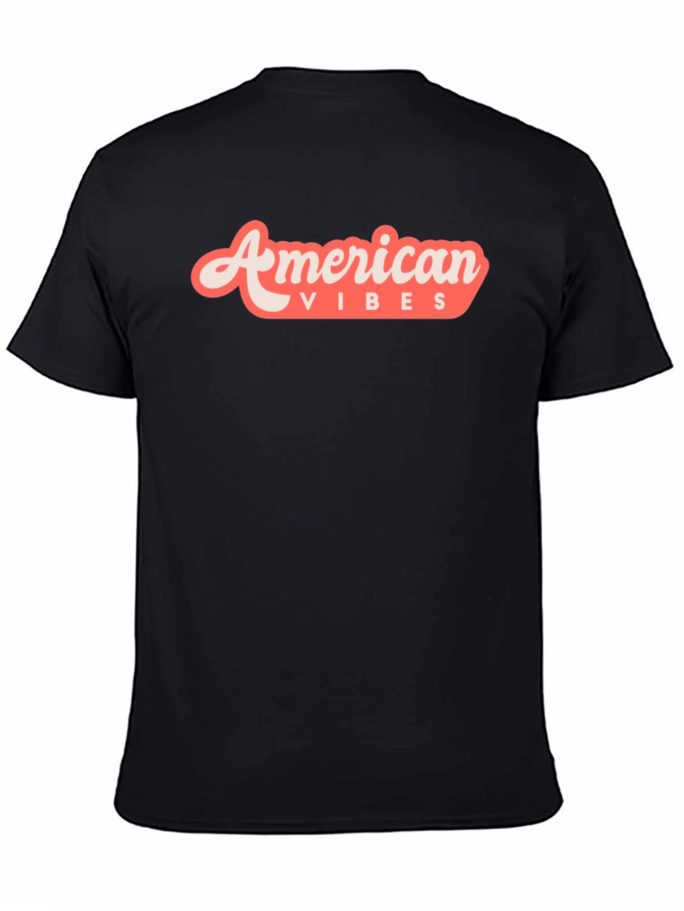 Black American Vibes Graphic Tee - Retro Style view 4