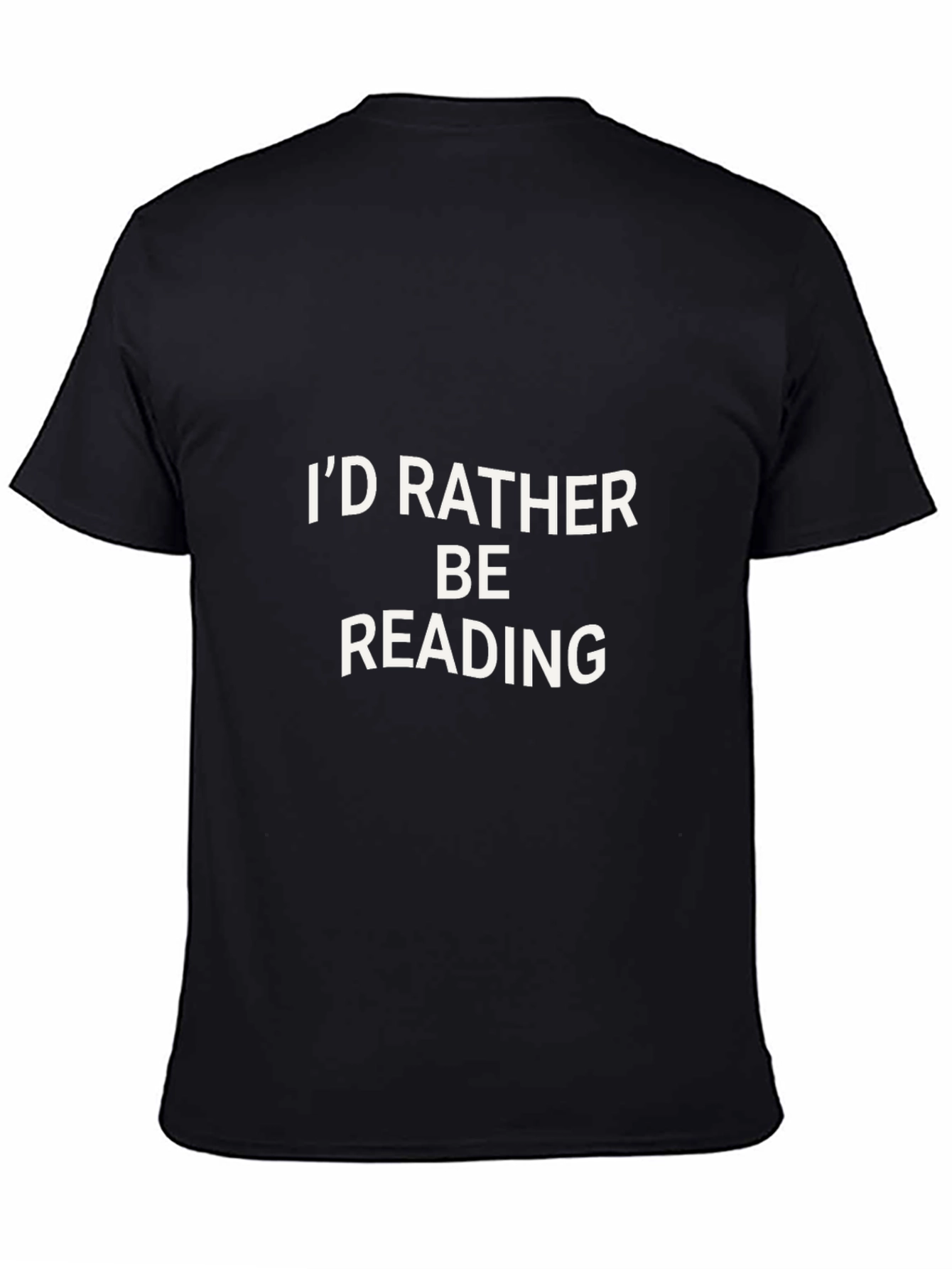 Black I'd Rather Be Reading T-Shirt - Black view 4