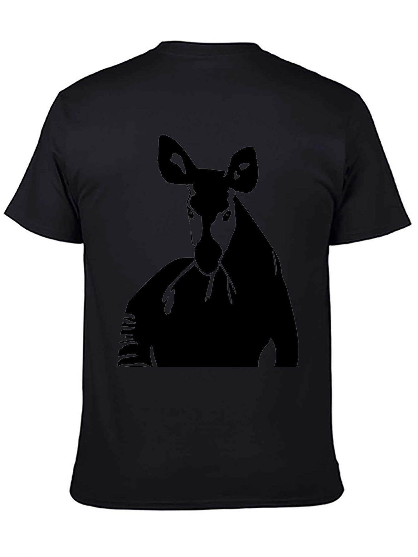 Black Okapi Graphic Tee - Men's Black T-Shirt view 4