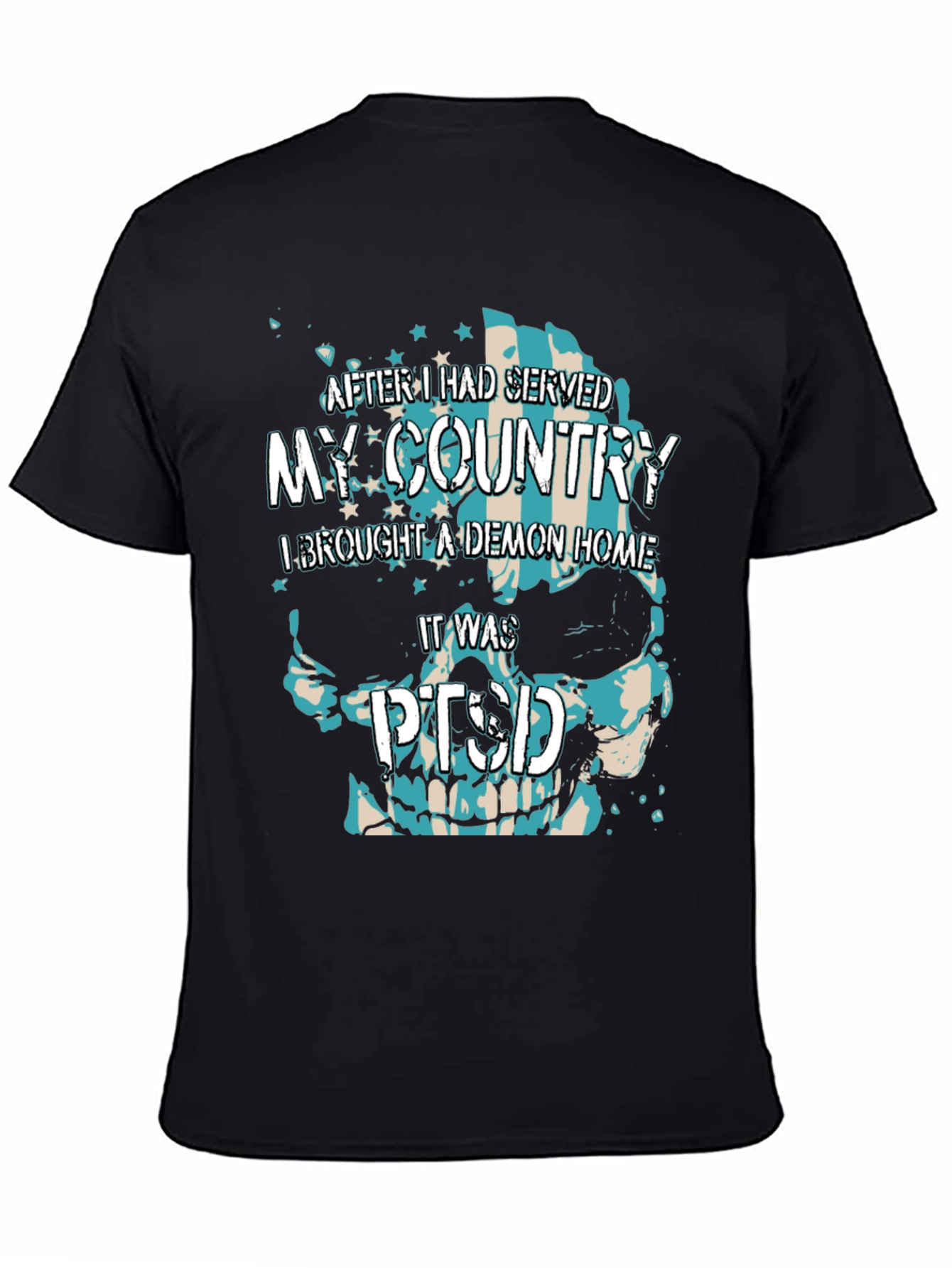 Patriotic PTSD Awareness T-Shirt - 4