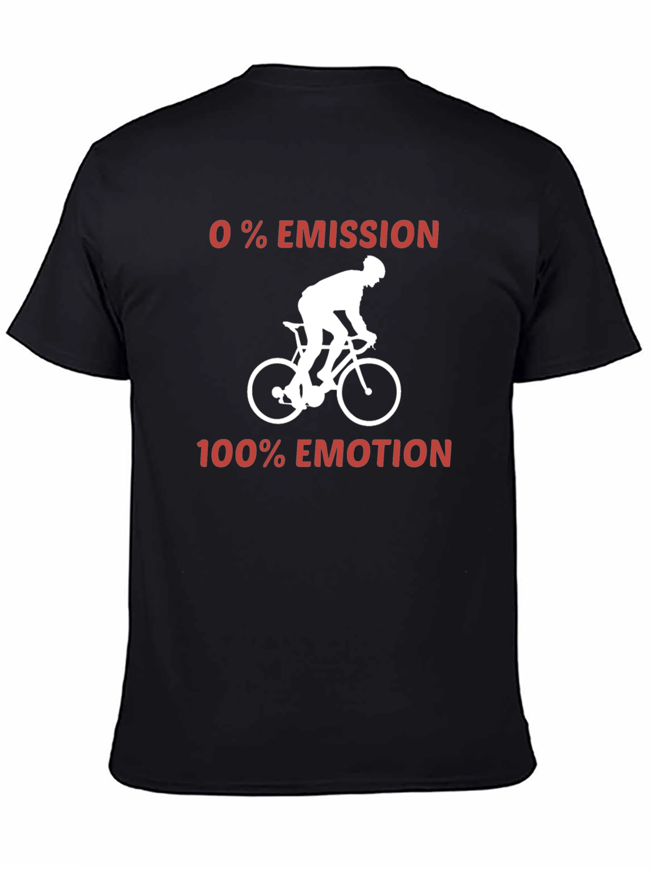 Black Eco Ride T-Shirt - 0% Emission, 100% Emotion! view 4