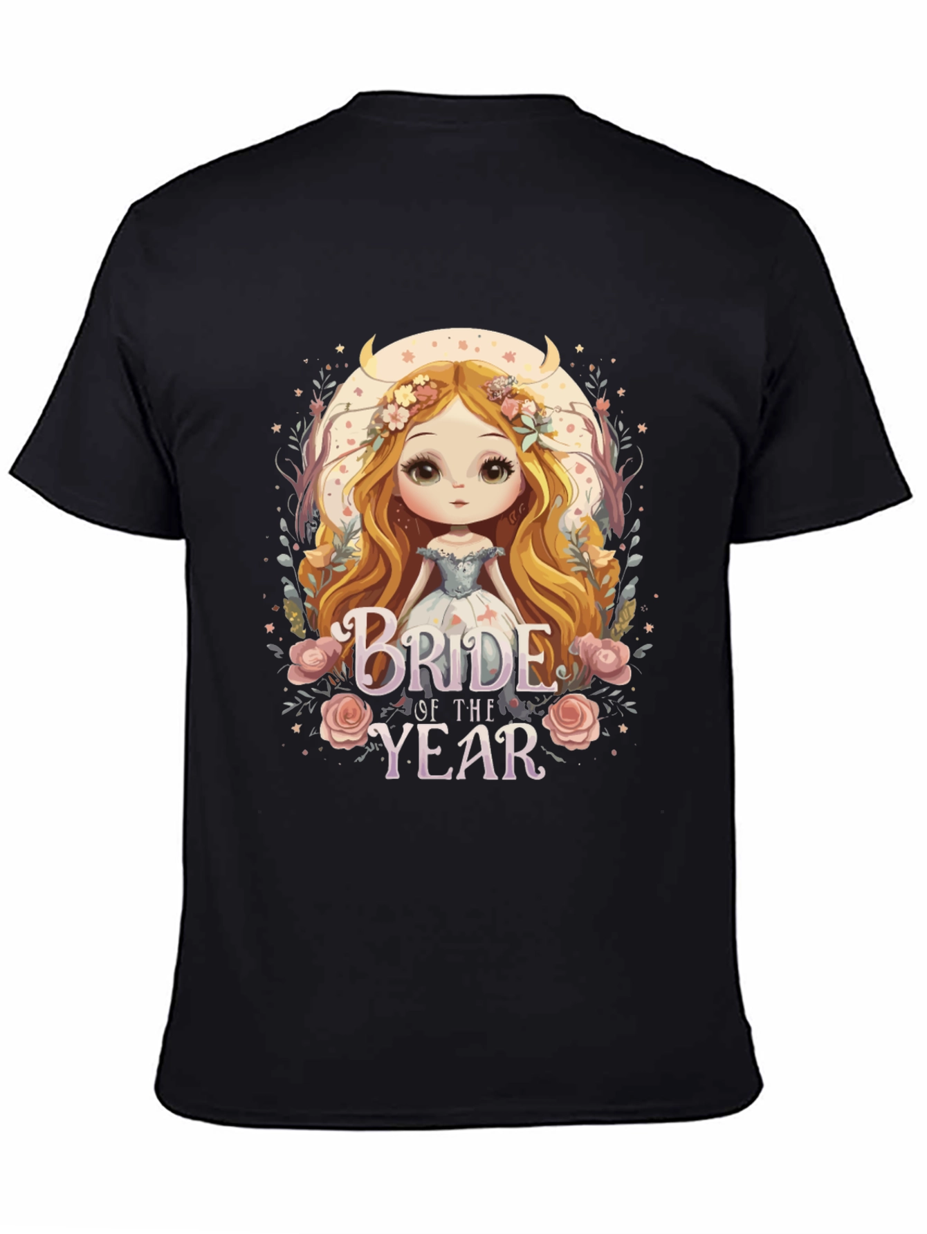 Black Bride of the Year Graphic T-Shirt view 4