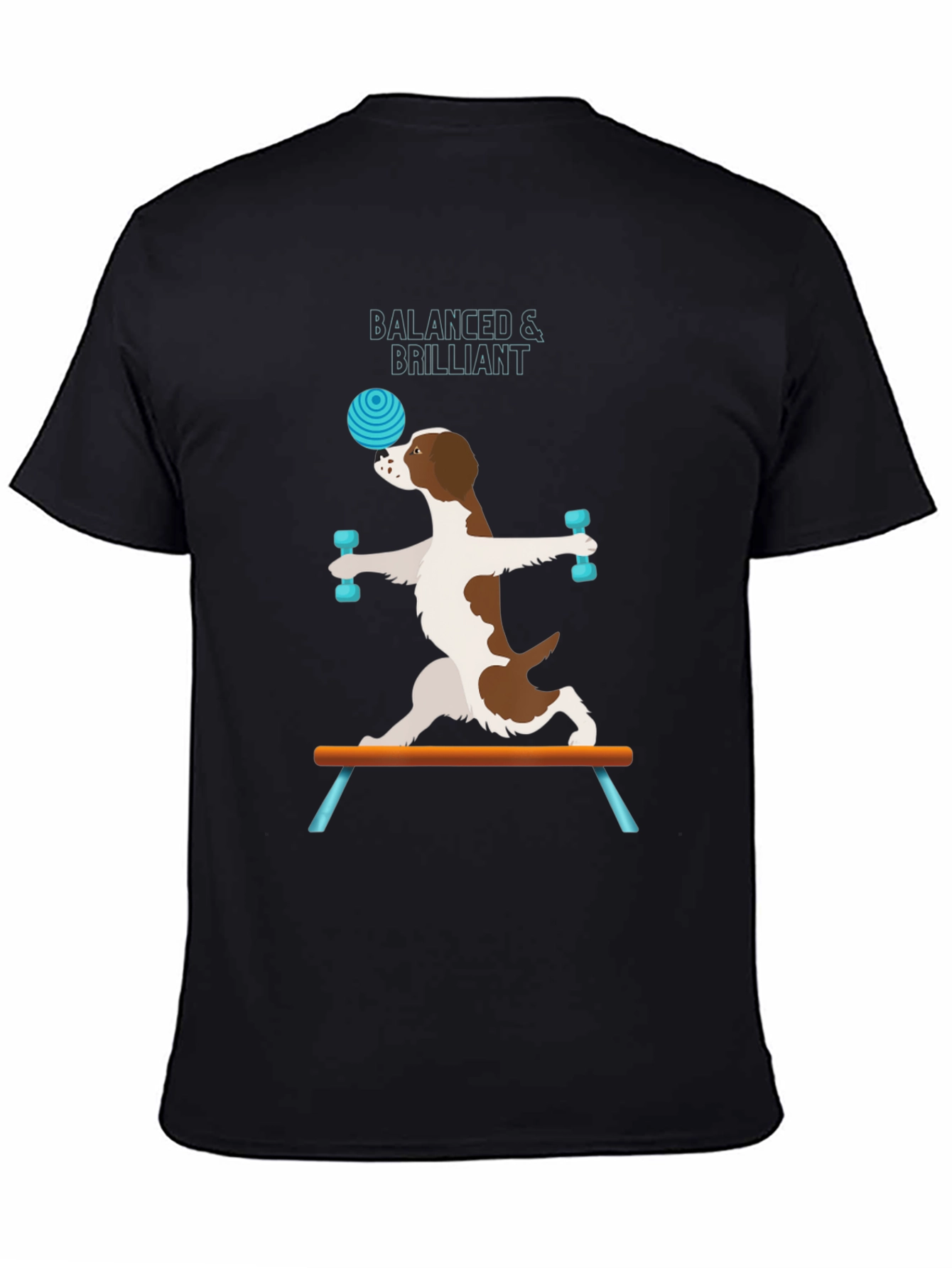 Black Balanced & Brilliant Dog T-Shirt view 4
