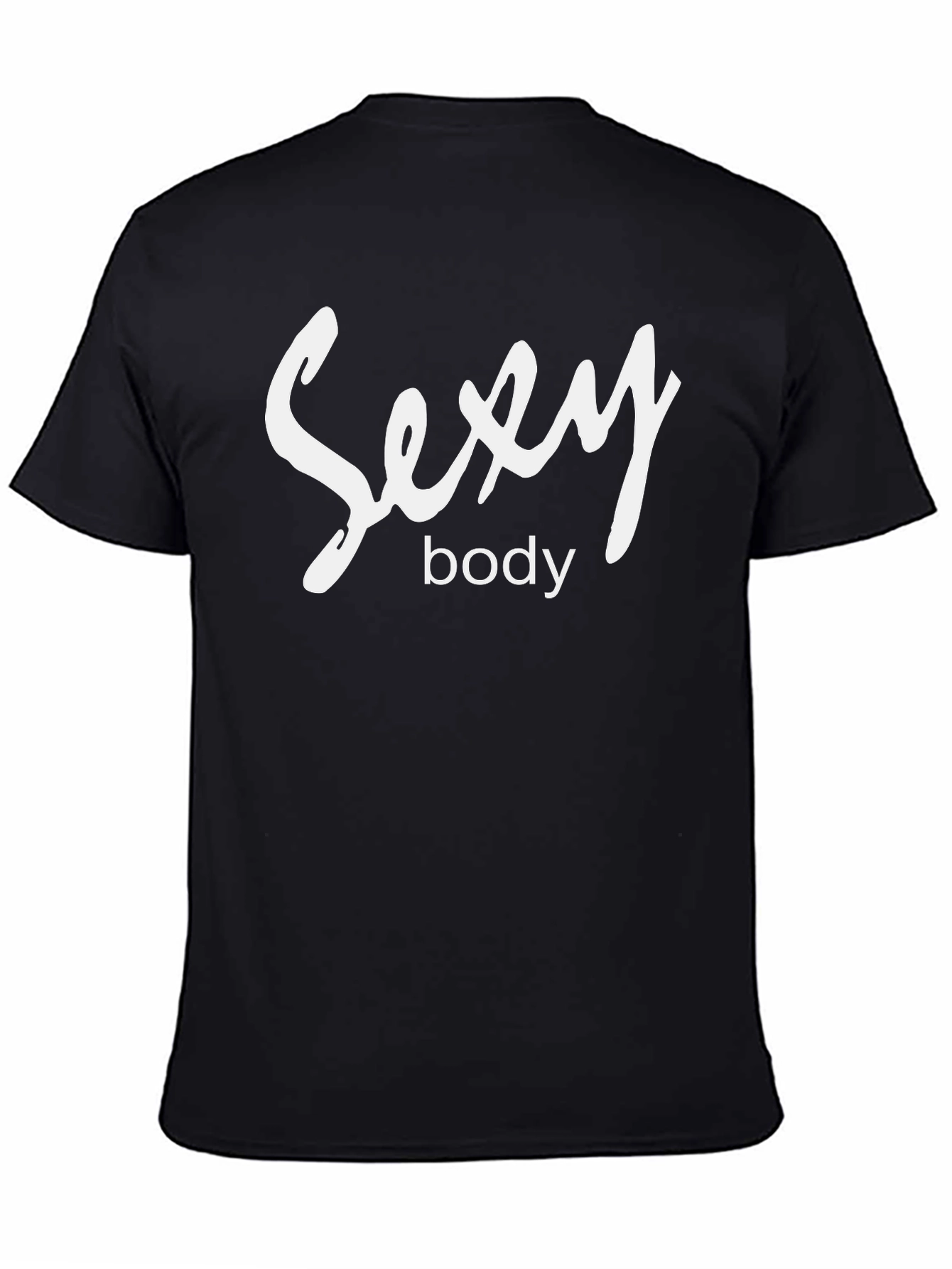 Black Sexy Body Black T-Shirt - Men's Fashion view 4