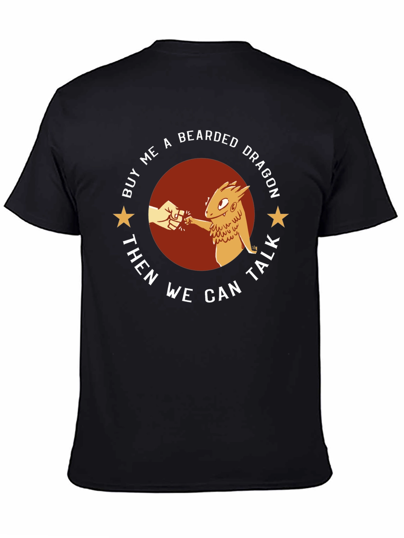 Black Buy Me A Bearded Dragon T-Shirt - Funny Reptile Lover Tee view 4