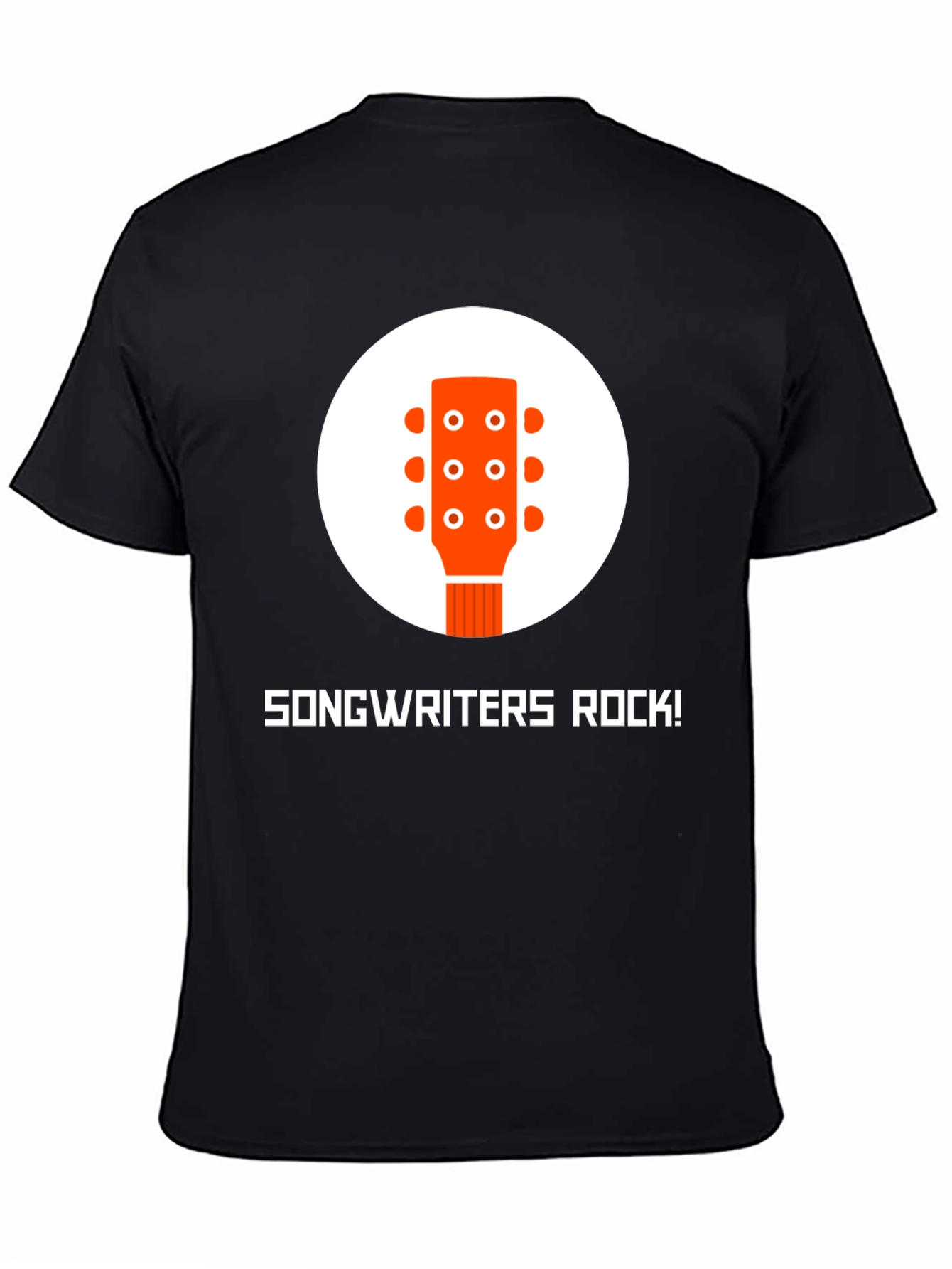 Black Songwriters Rock T-Shirt - Music Lover Tee view 4