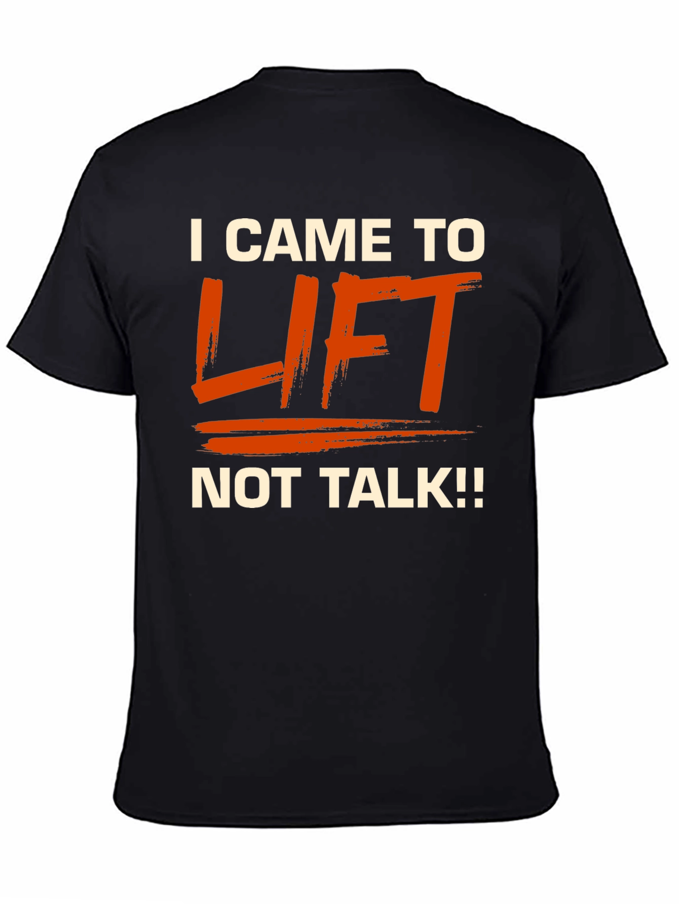 Black I Came to Lift T-Shirt view 4