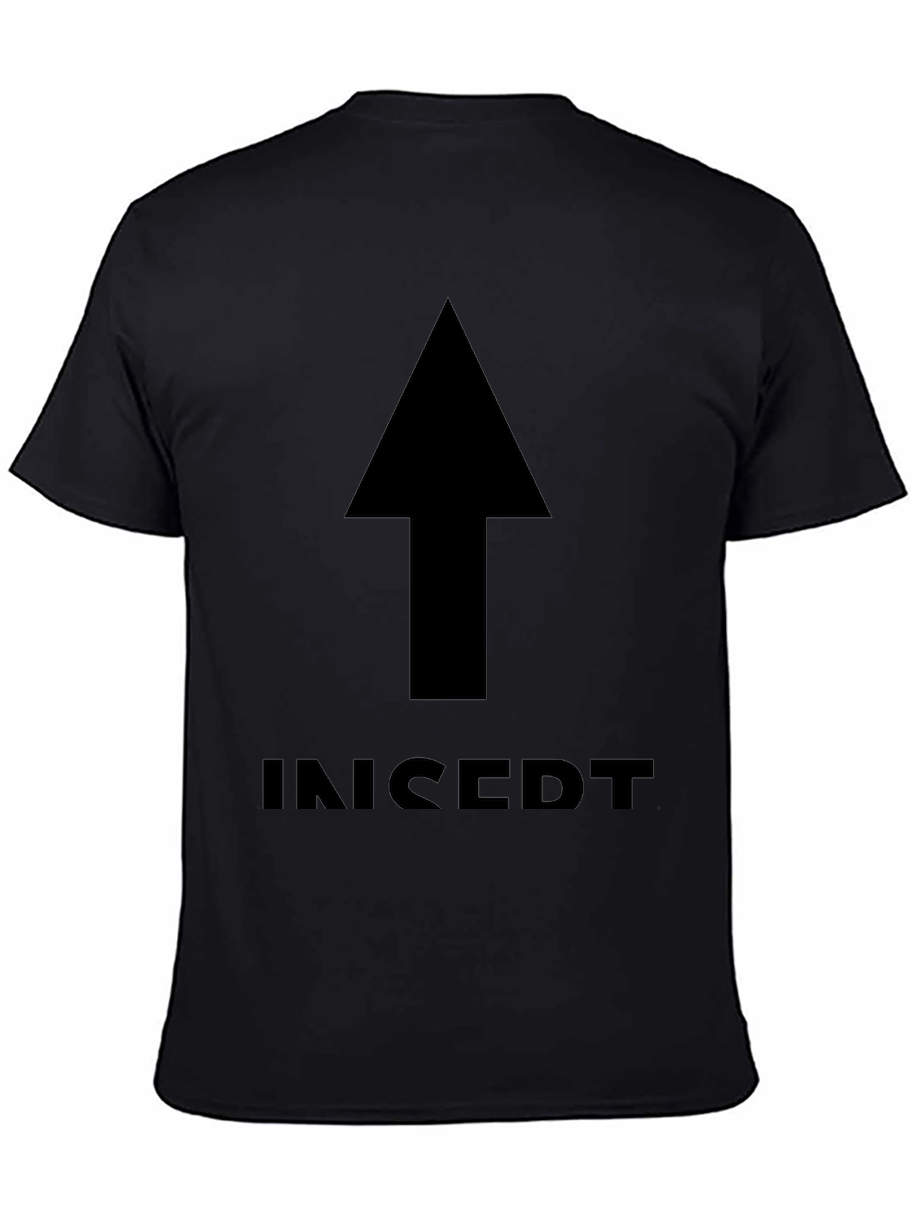 Black Insert Arrow T-Shirt - Black Graphic Tee view 4