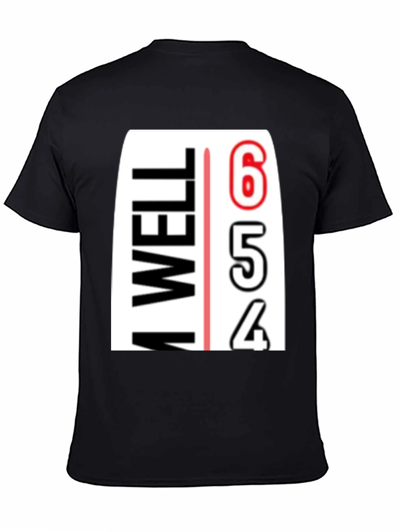 Black I'm Well Countdown T-Shirt - Funny Graphic Tee view 4