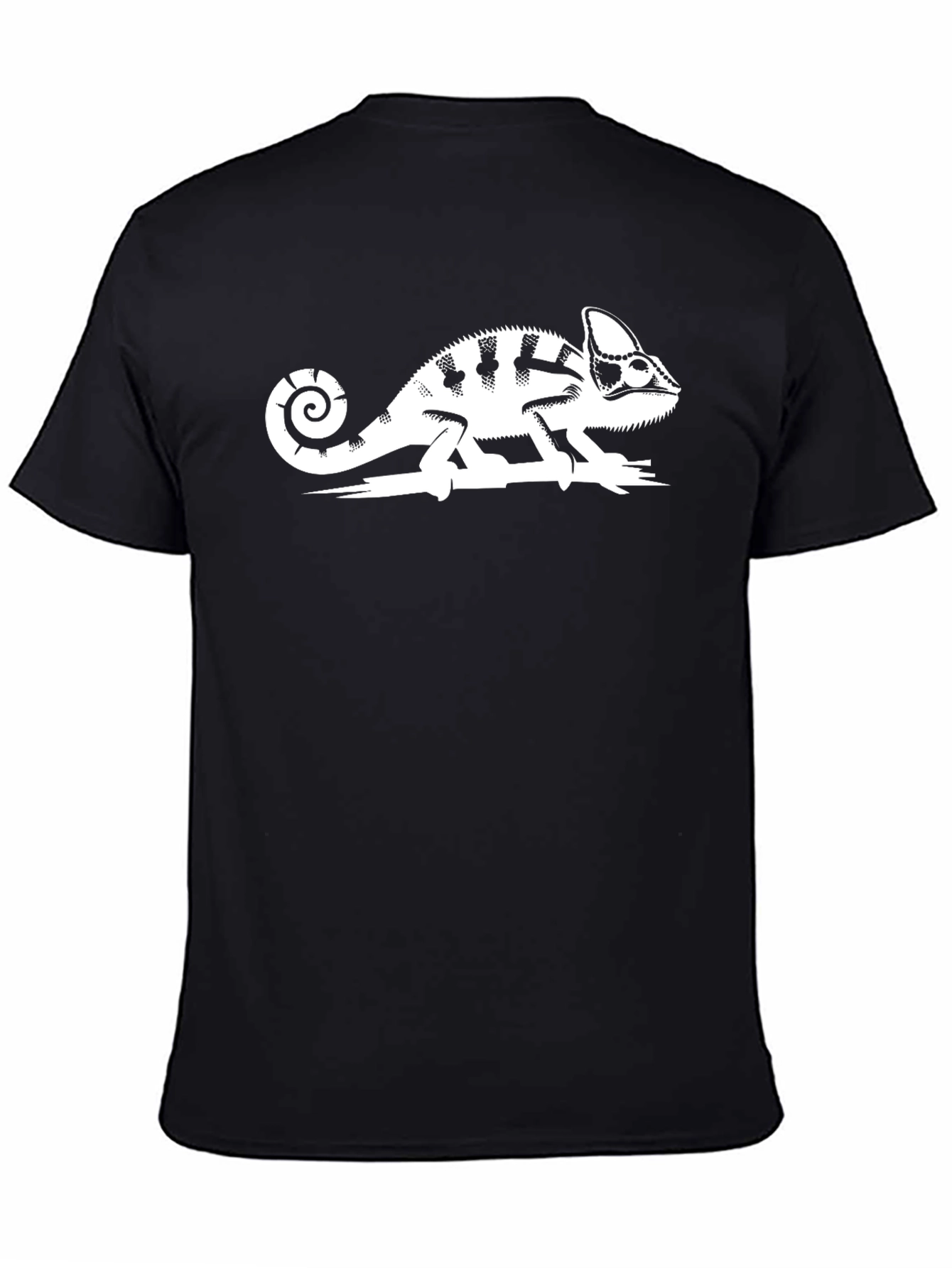 Black Chameleon Graphic Tee - Black view 4