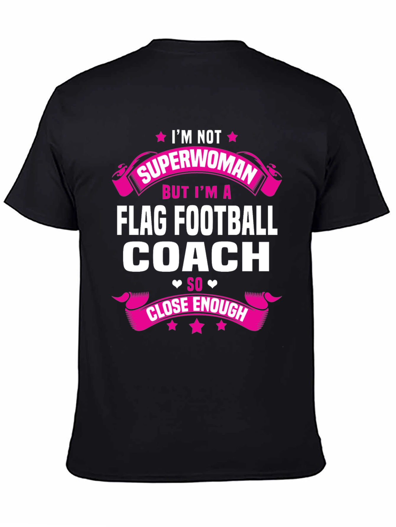 Black Flag Football Coach Graphic Tee view 4