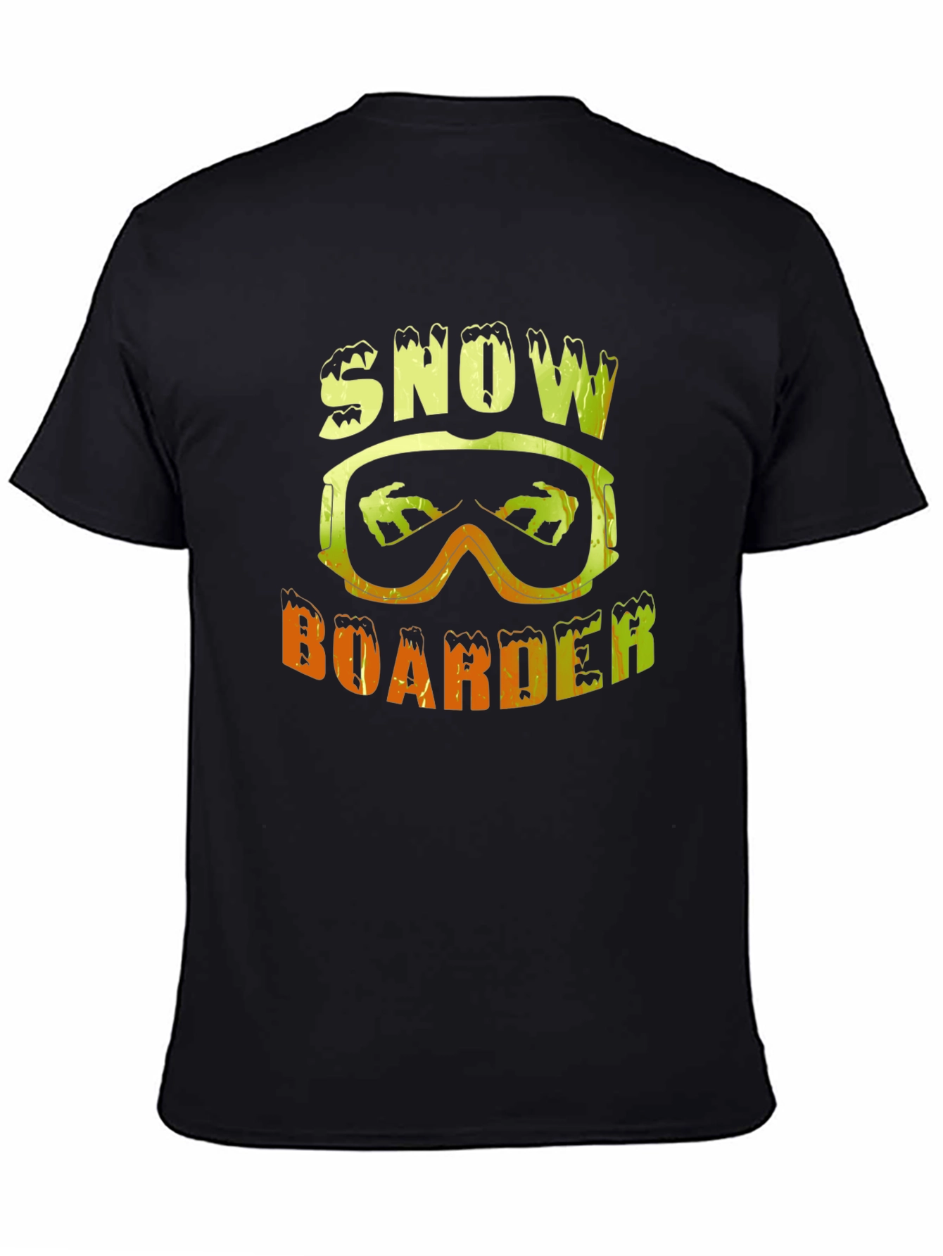 Black Snowboarder Graphic Tee - Winter Sports Apparel view 4