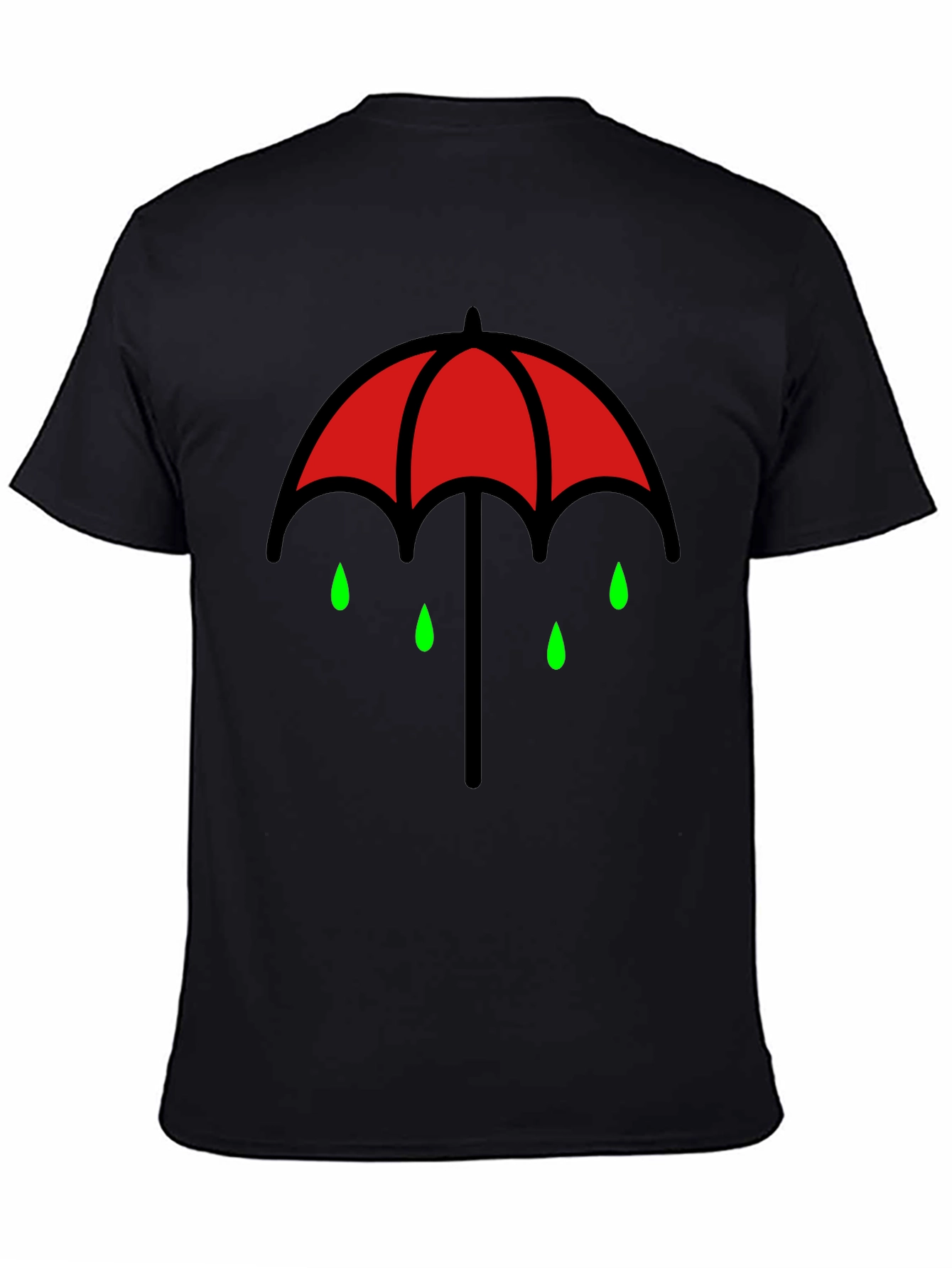 Black Umbrella Academy Inspired Graphic Tee - Black Cotton T-Shirt view 4