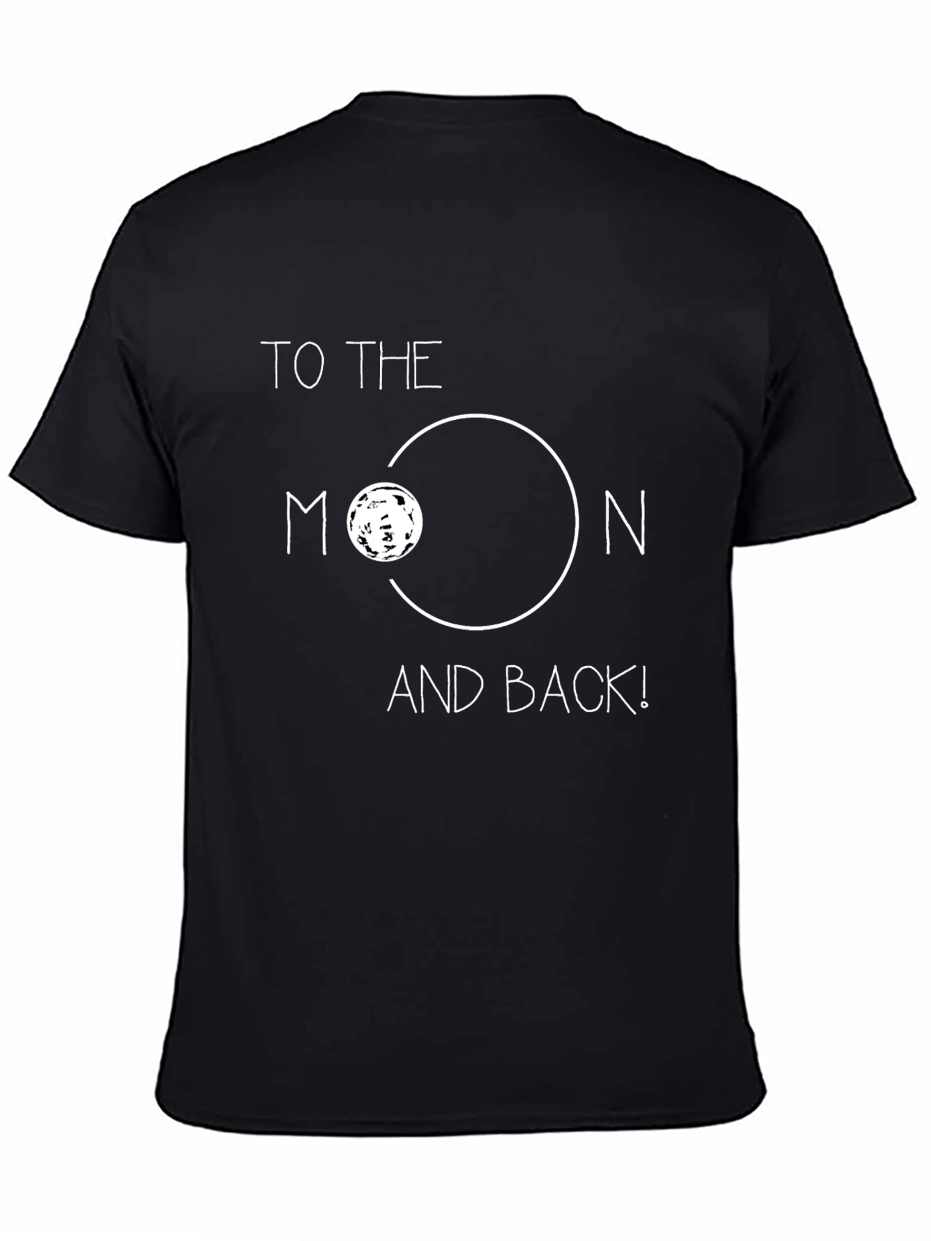 Black To The Moon & Back Graphic Tee - Soft Cotton Blend view 4
