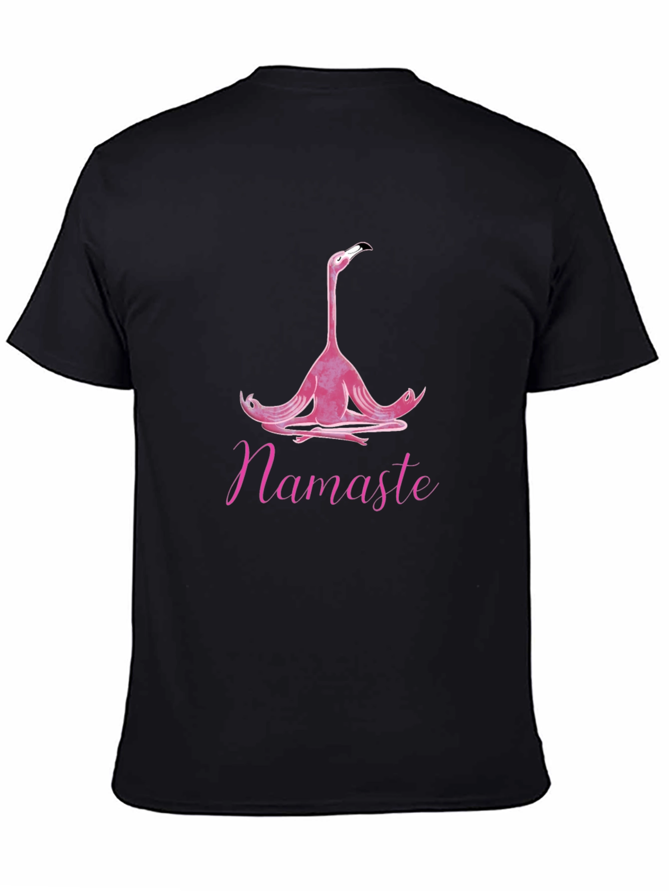 Meditating Flamingo T-Shirt - Namaste Yoga Tee - 4