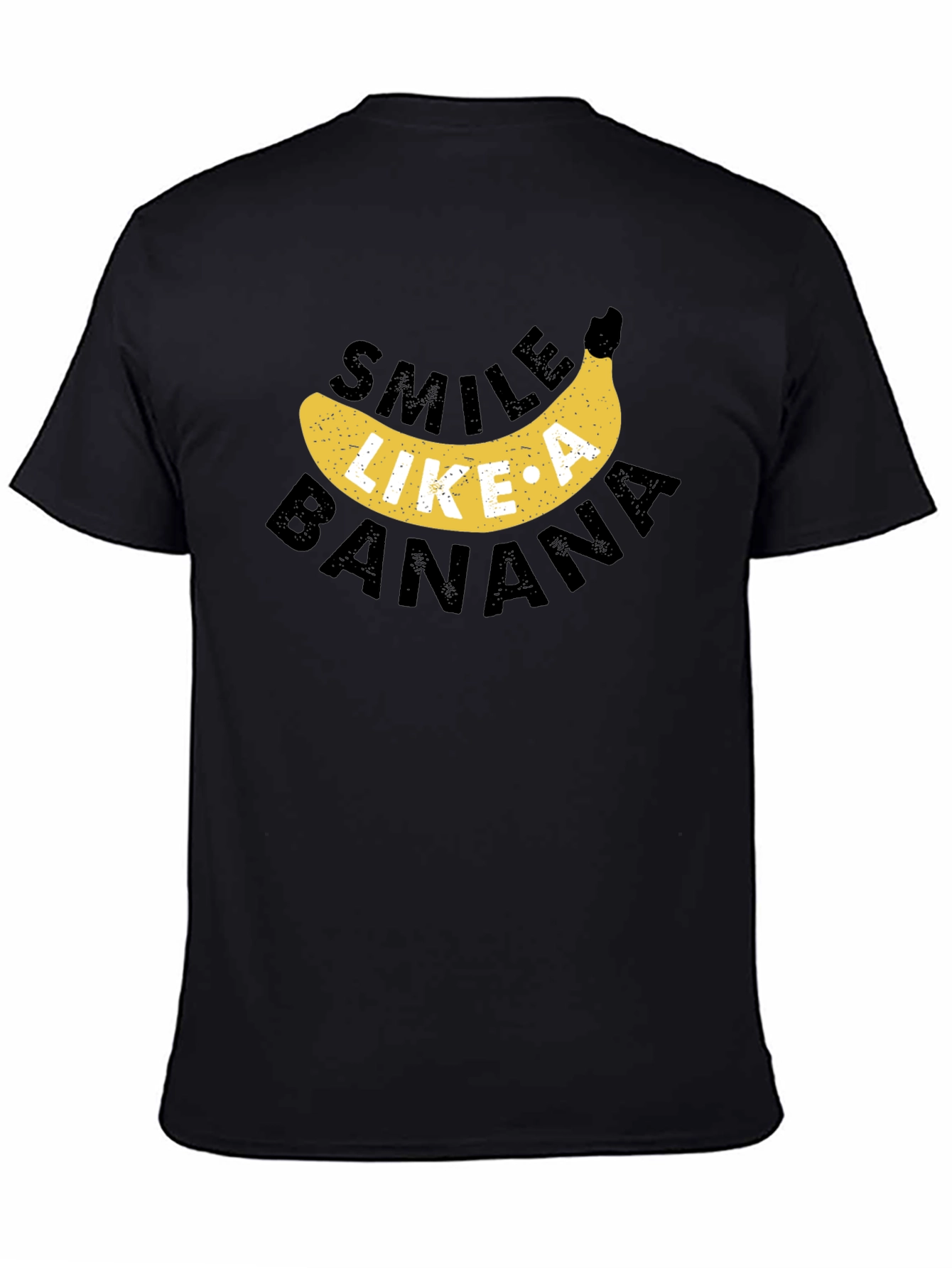 Black Smile Like A Banana Graphic Tee view 4