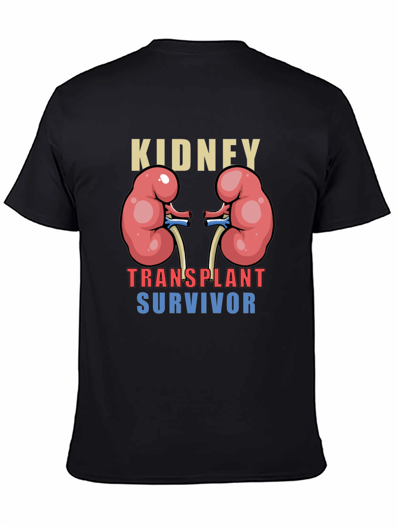 Black Kidney Transplant Survivor Graphic Tee view 4