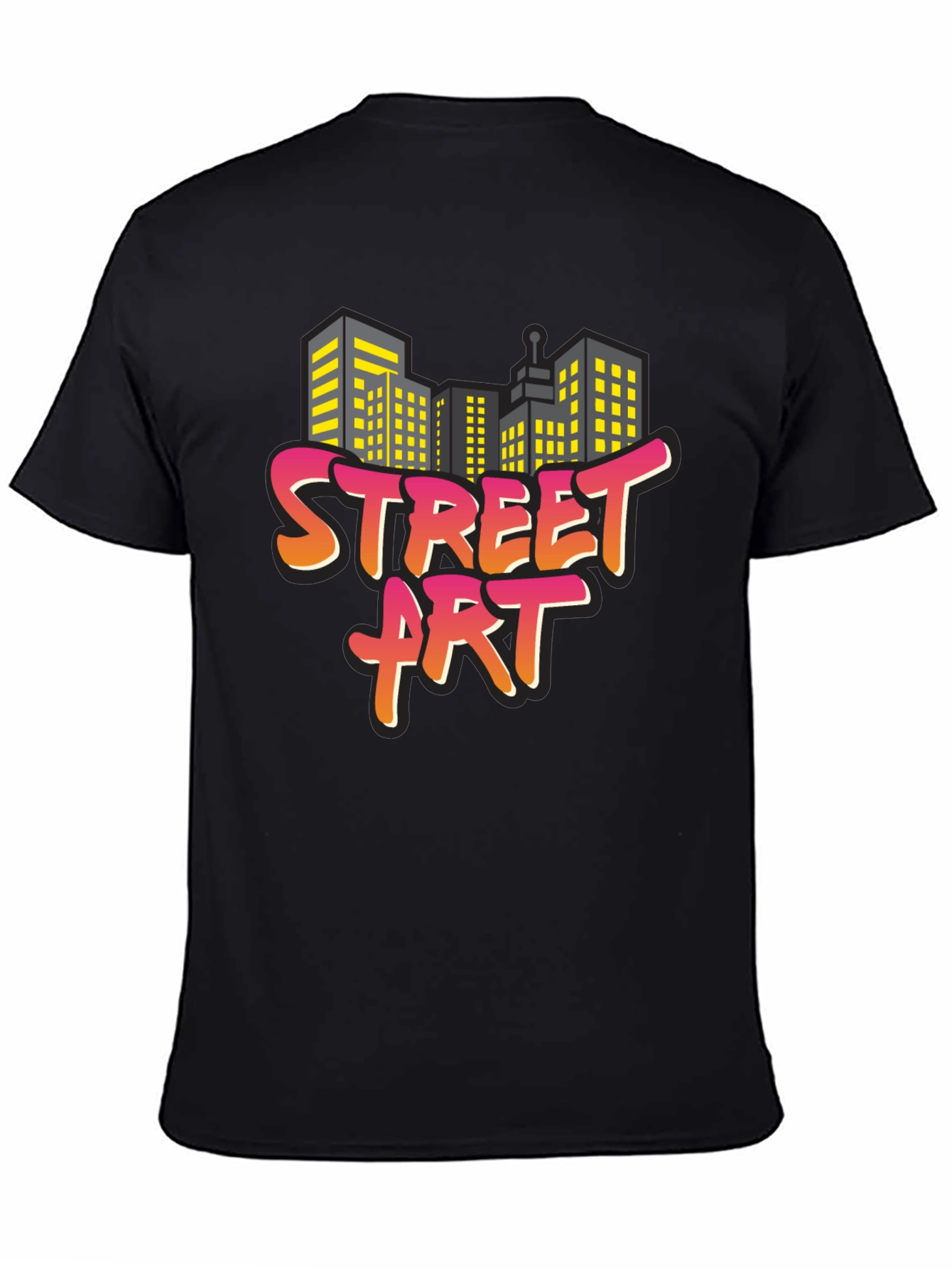 Black Street Art Graphic Tee - Urban Style view 4
