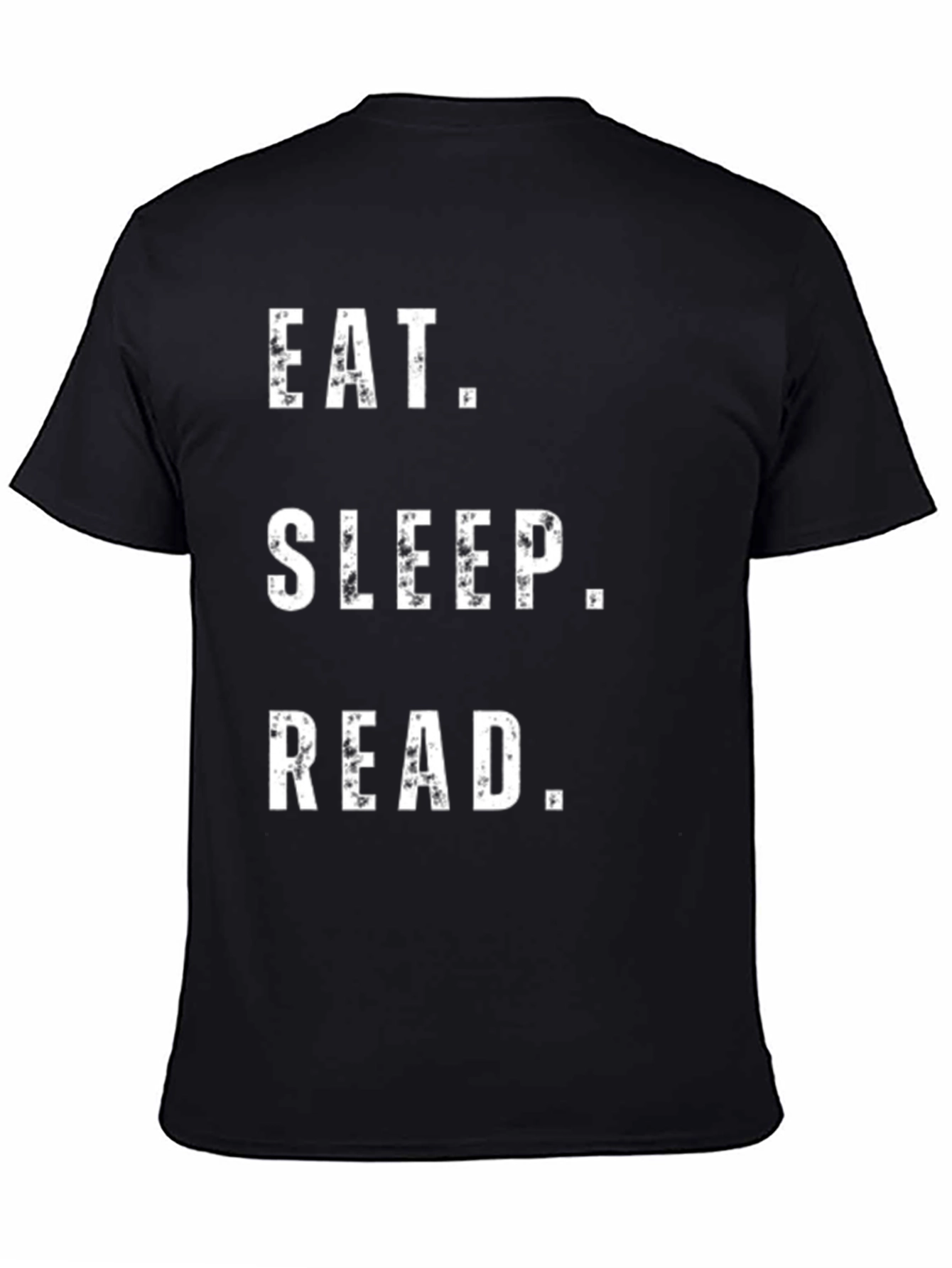 Black Eat Sleep Read T-Shirt - Book Lover Tee view 4