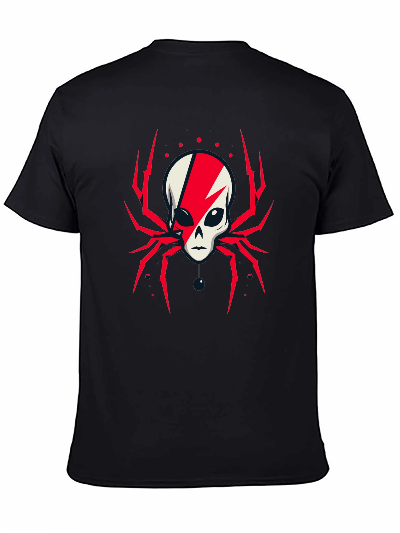 Black Alien Spider Graphic Tee - Unique Design view 4