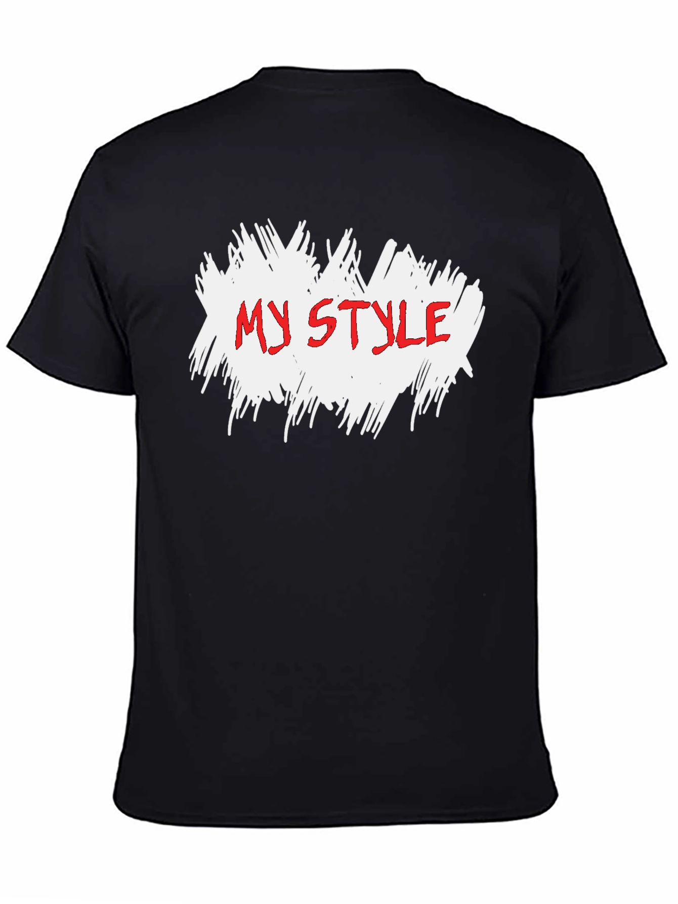 Black My Style Graphic Tee - Cool Trendy Casual Cotton Shirt view 4