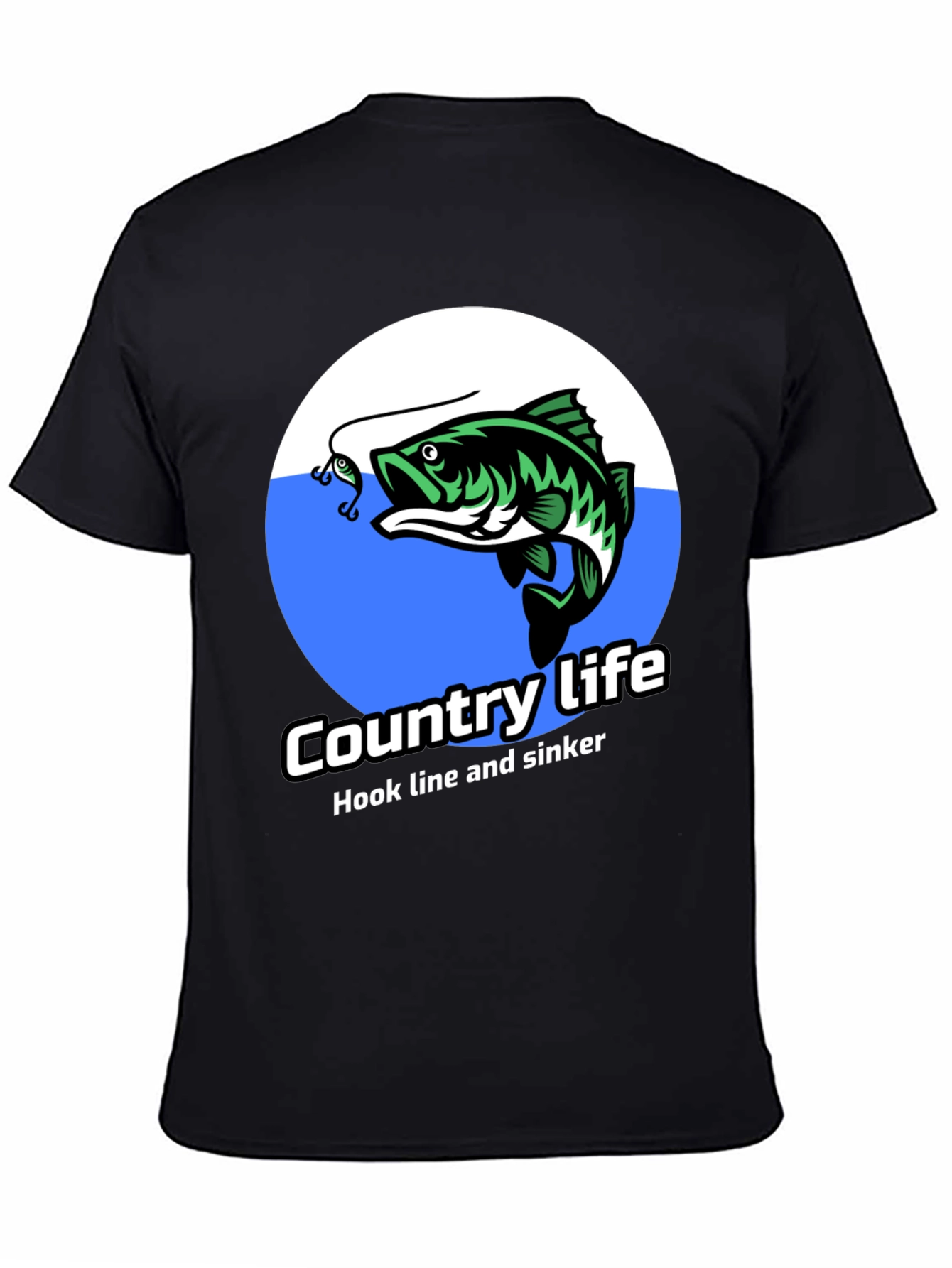 Black Country Life Bass Fishing T-Shirt view 4