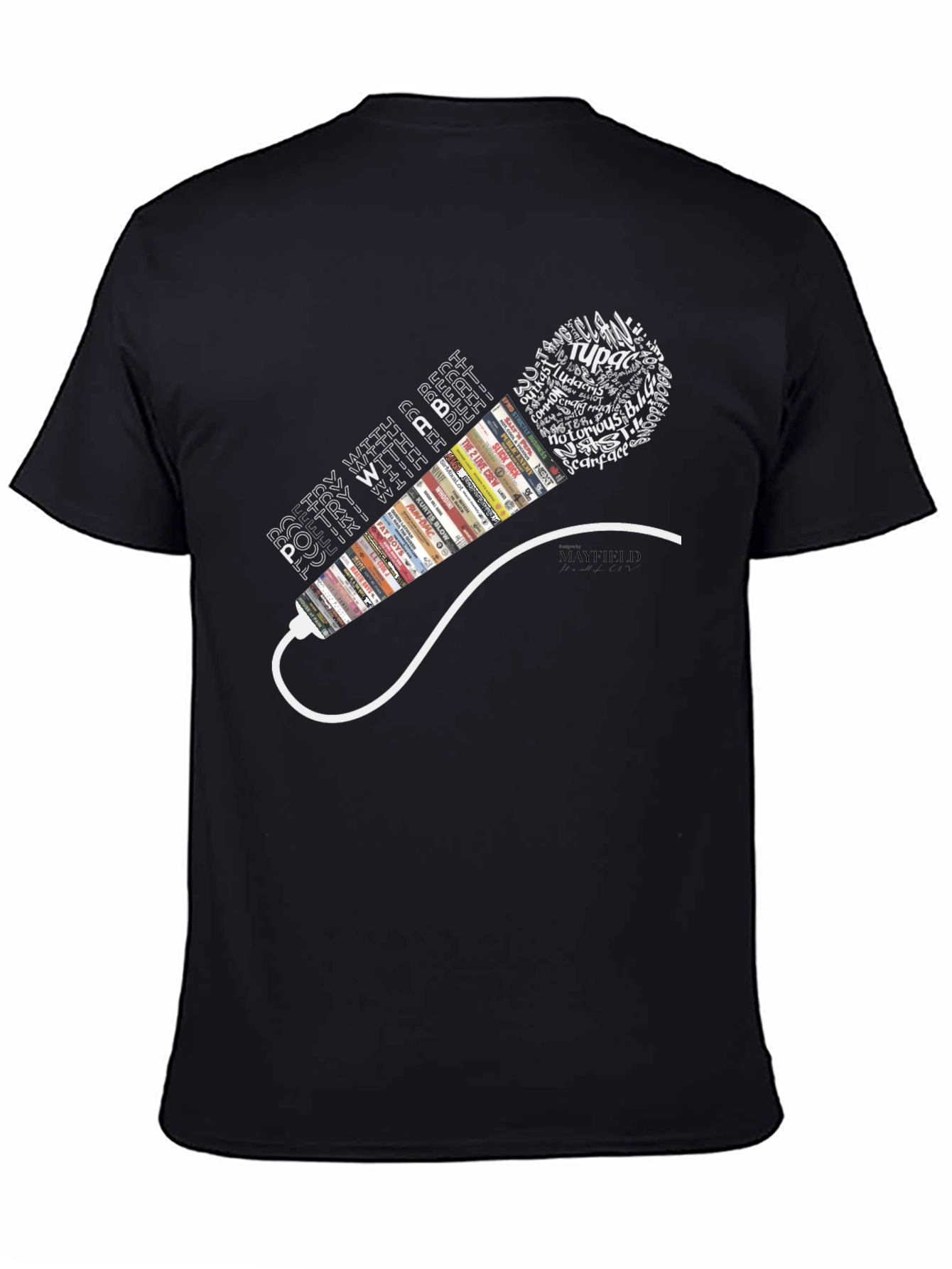 Black Poetry With a Beat T-Shirt view 4