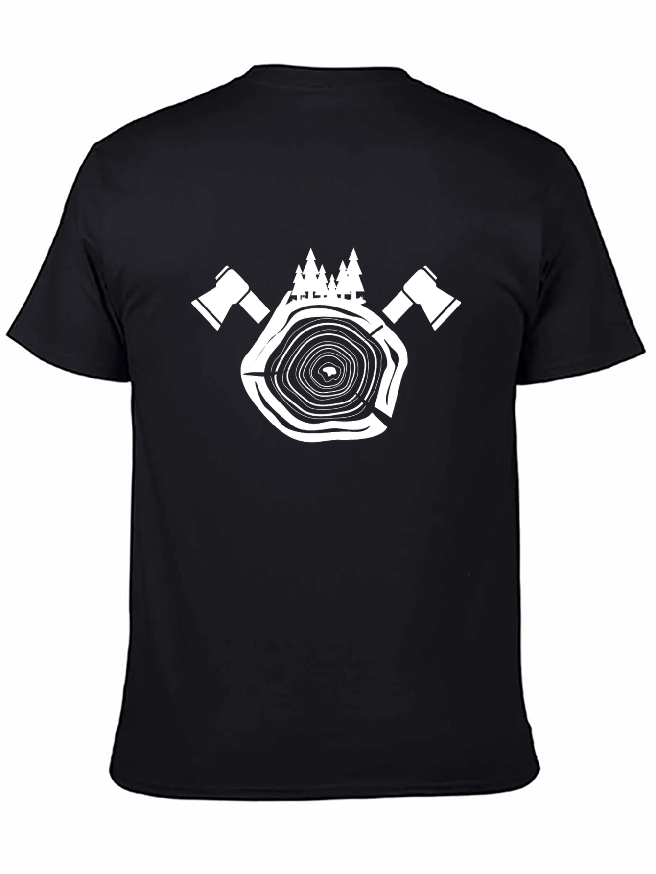 Black Axe & Tree Ring Graphic Tee view 4