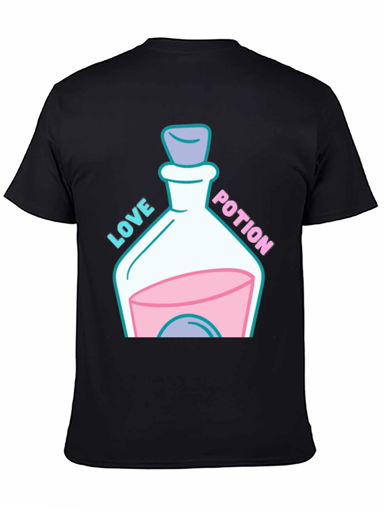 Black Love Potion Graphic T-Shirt - Quirky & Fun Design view 4