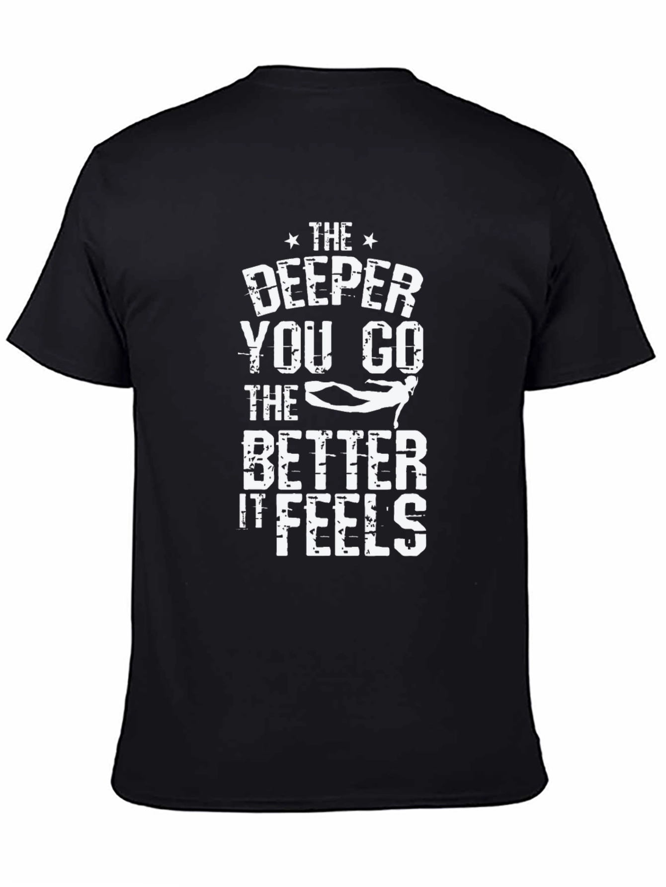 Black The Deeper You Go T-Shirt view 4
