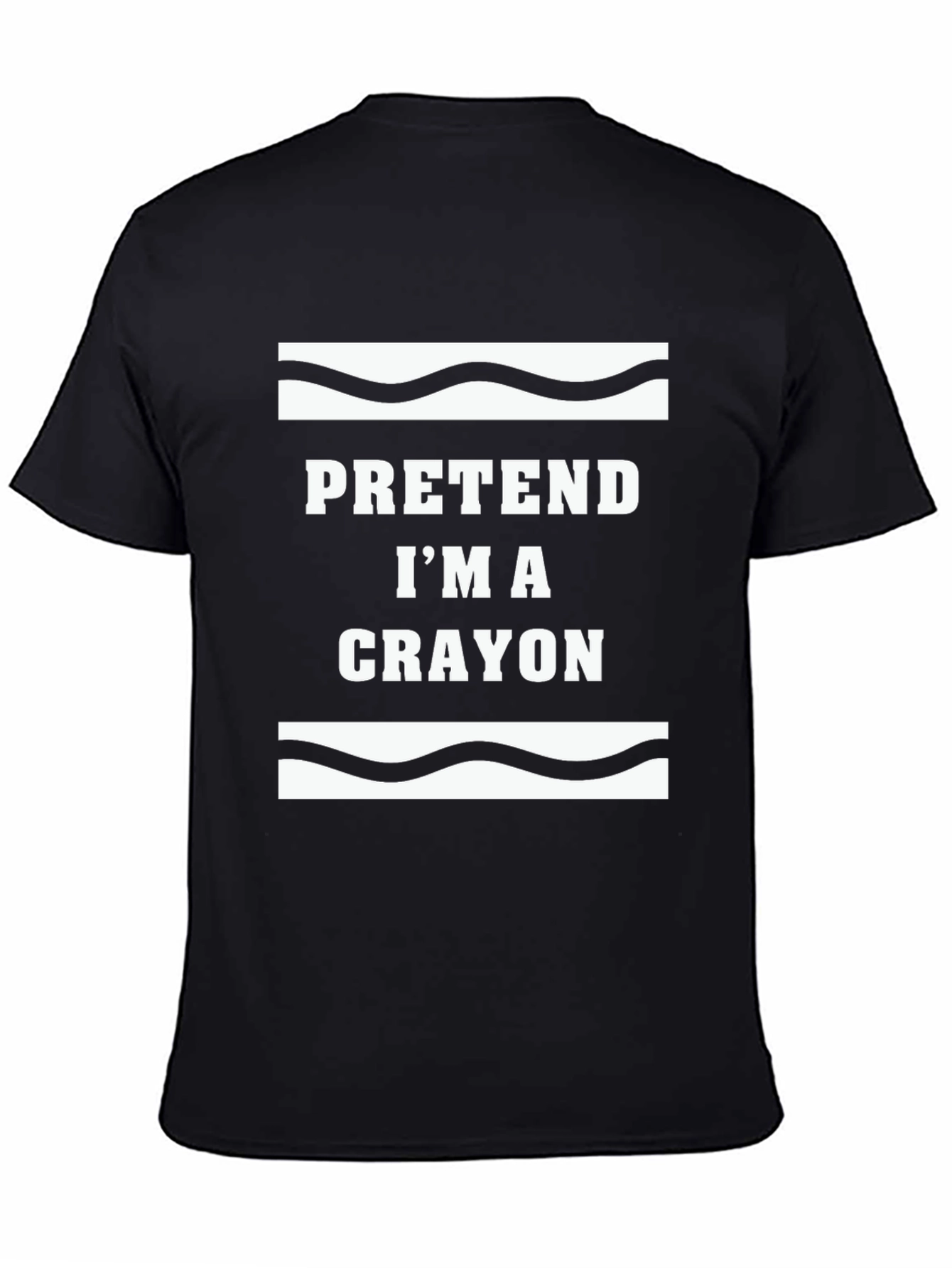 Black Pretend I'm a Crayon Graphic Tee view 4