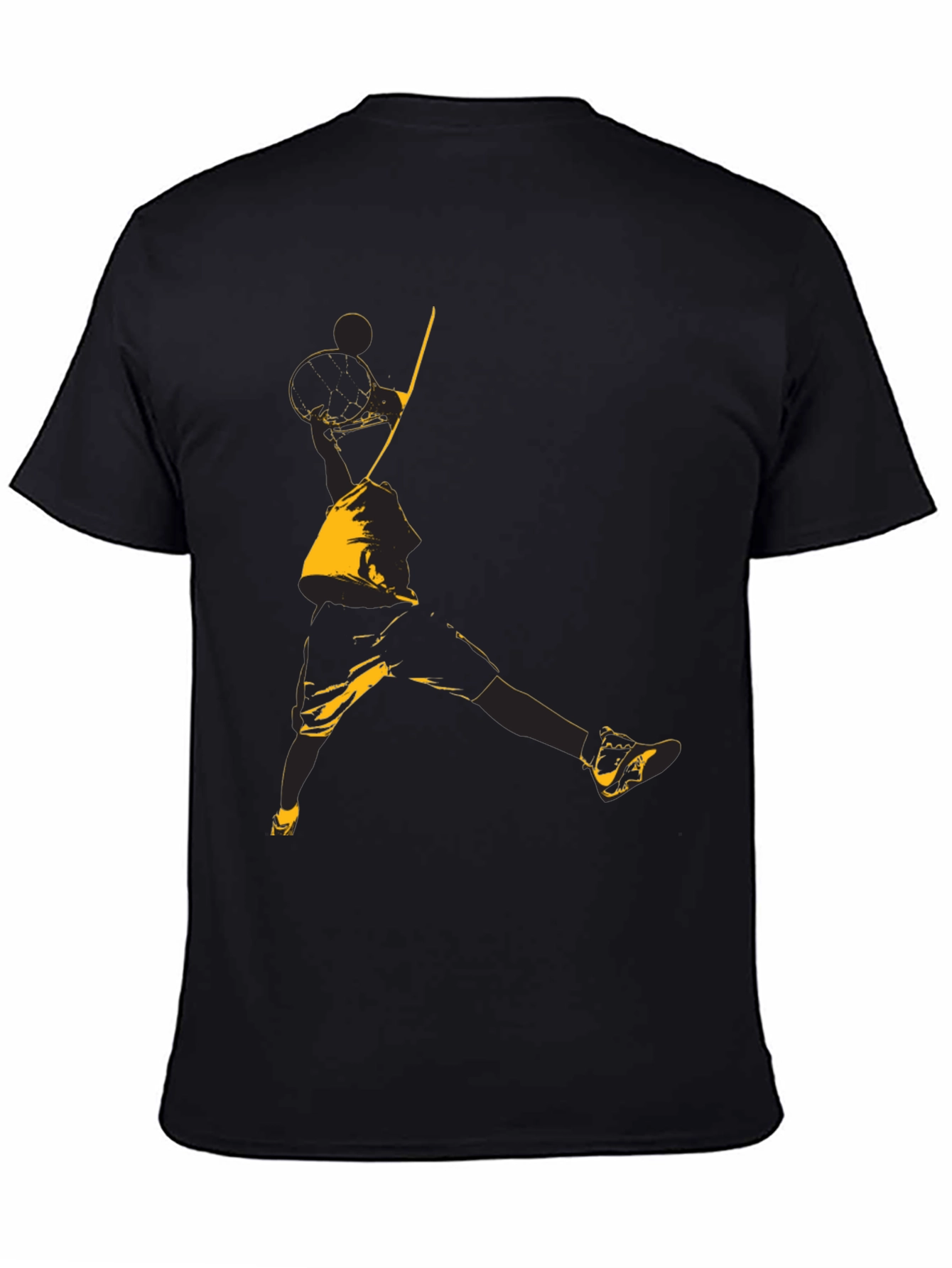 Black Black Basketball Graphic Tee view 4