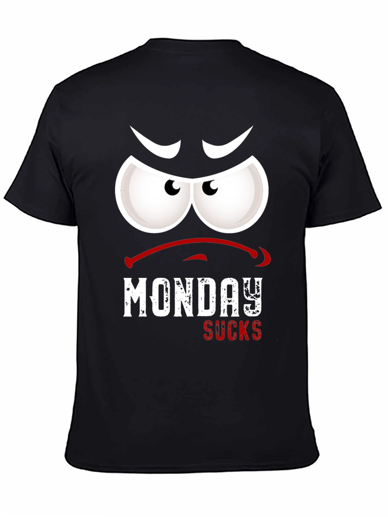 Black Monday Sucks Graphic T-Shirt view 4