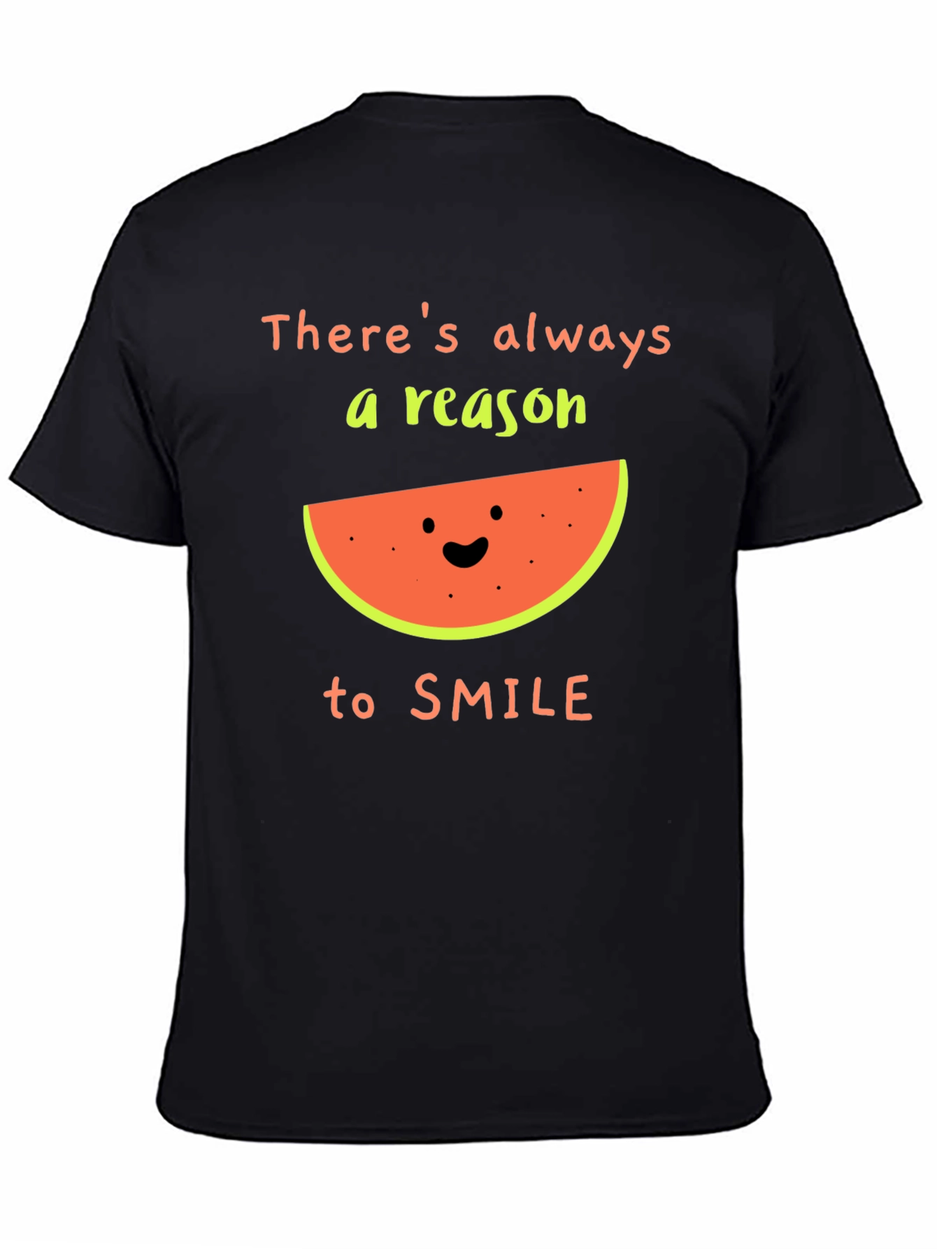 Black There's Always a Reason to Smile Graphic Tee view 4