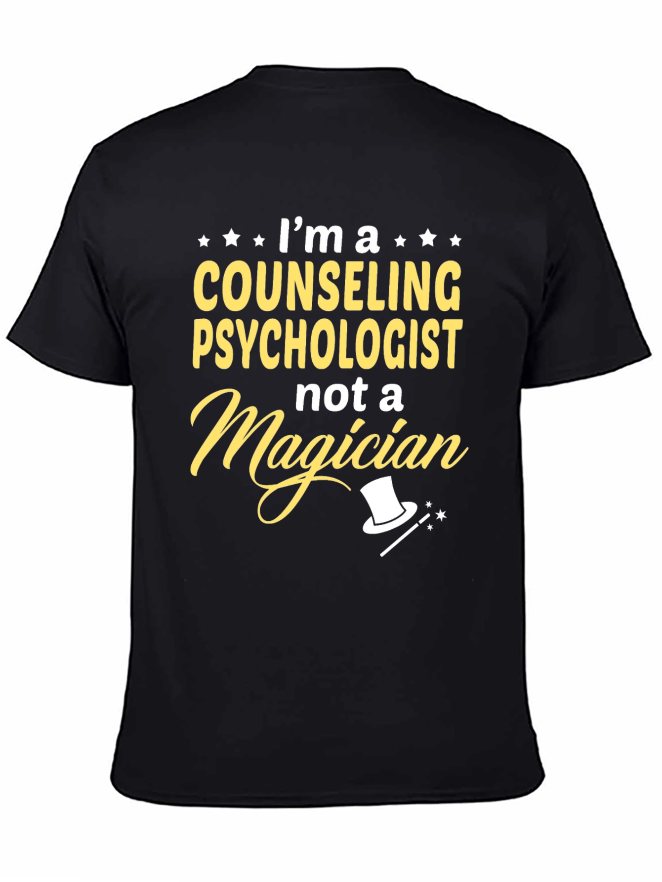 Black Counseling Psychologist T-Shirt - Funny Therapist Tee view 4
