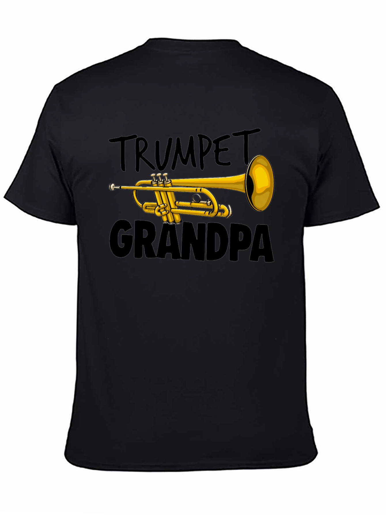 Black Trumpet Grandpa T-Shirt view 4