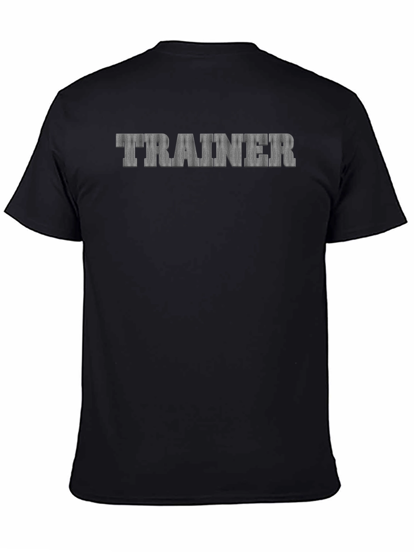 Black Trainer Crew Neck Short Sleeve Tee view 4