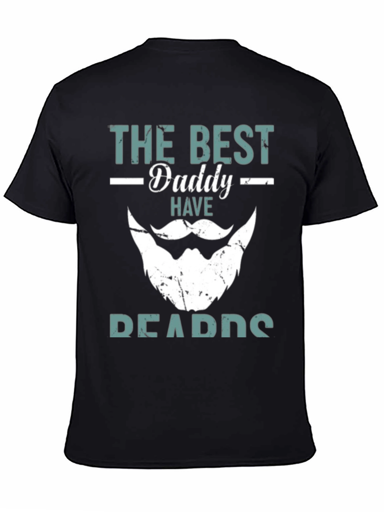 Black Best Daddy Have Beards T-Shirt view 4