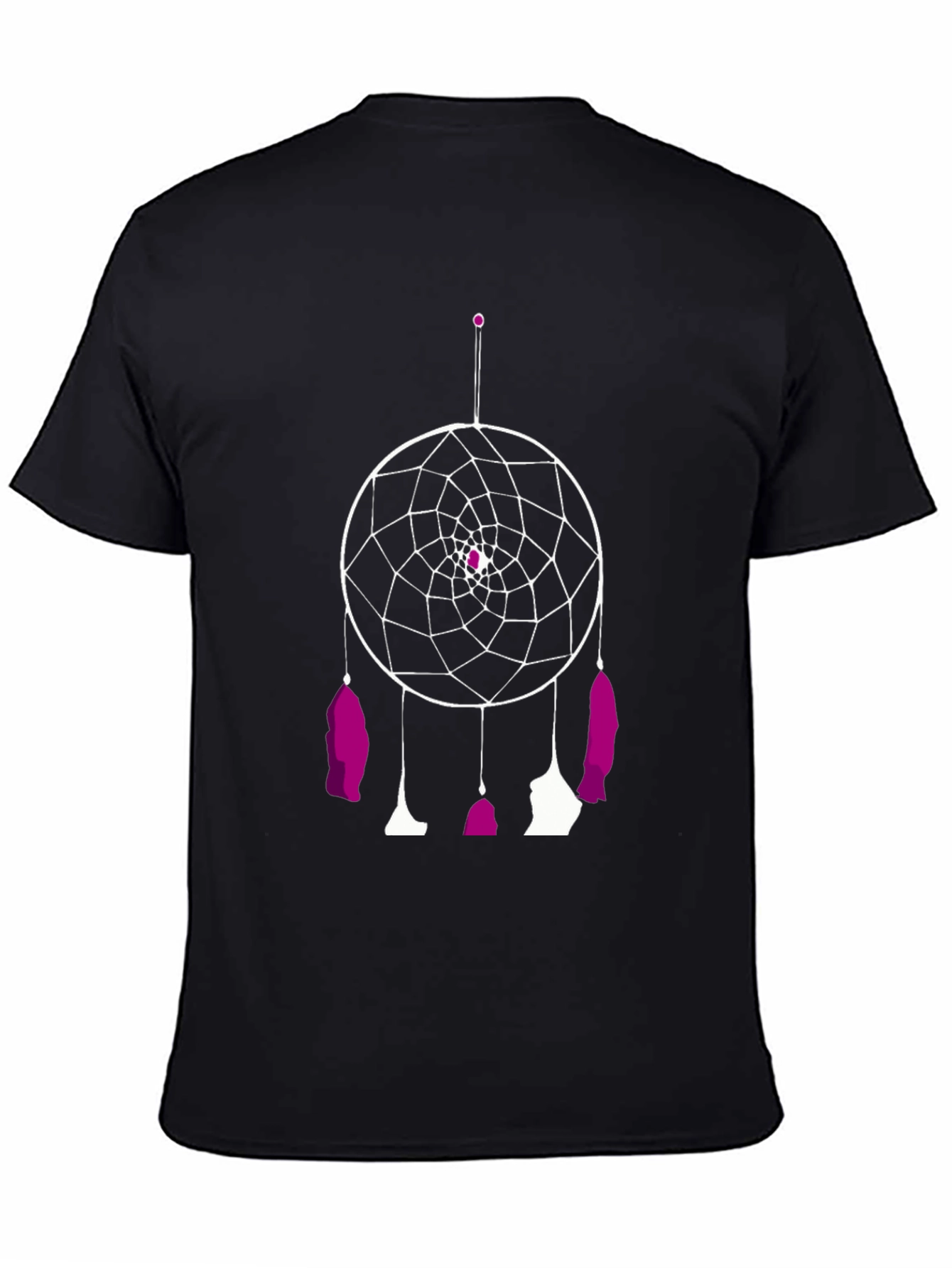 Black Dreamcatcher Graphic Tee - Stylish Black T-Shirt view 4