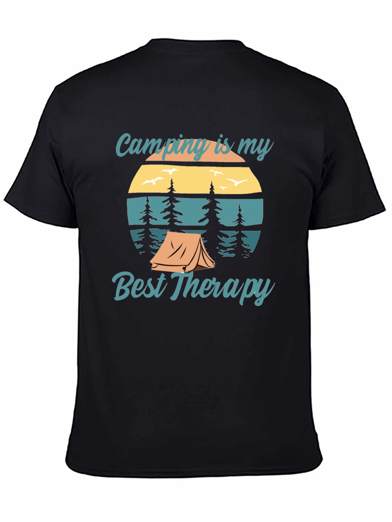 Black Camping is My Best Therapy Graphic Tee view 4