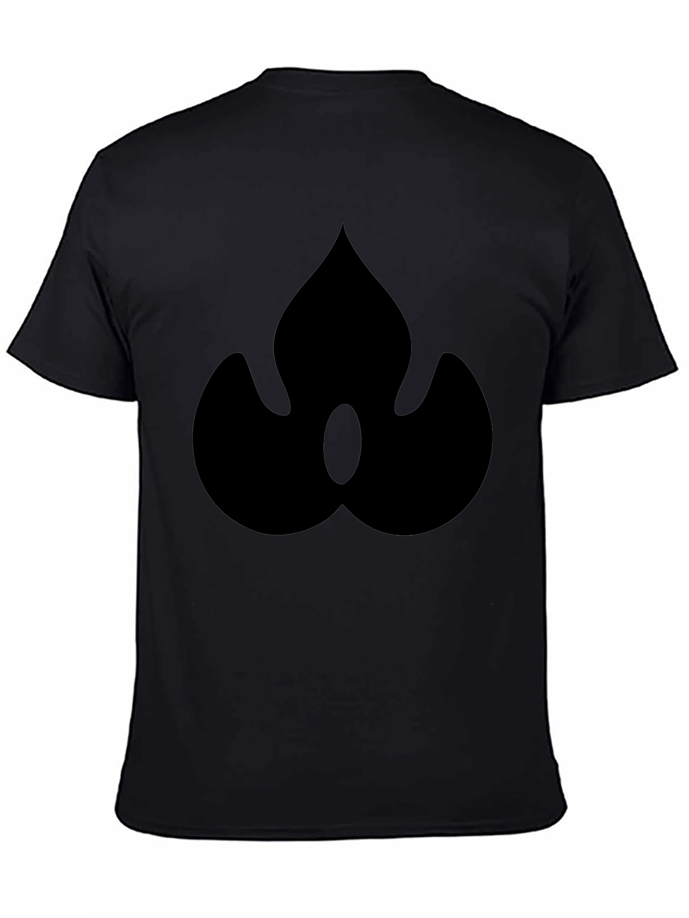 Black Abstract Black Graphic Tee - Modern Style view 4
