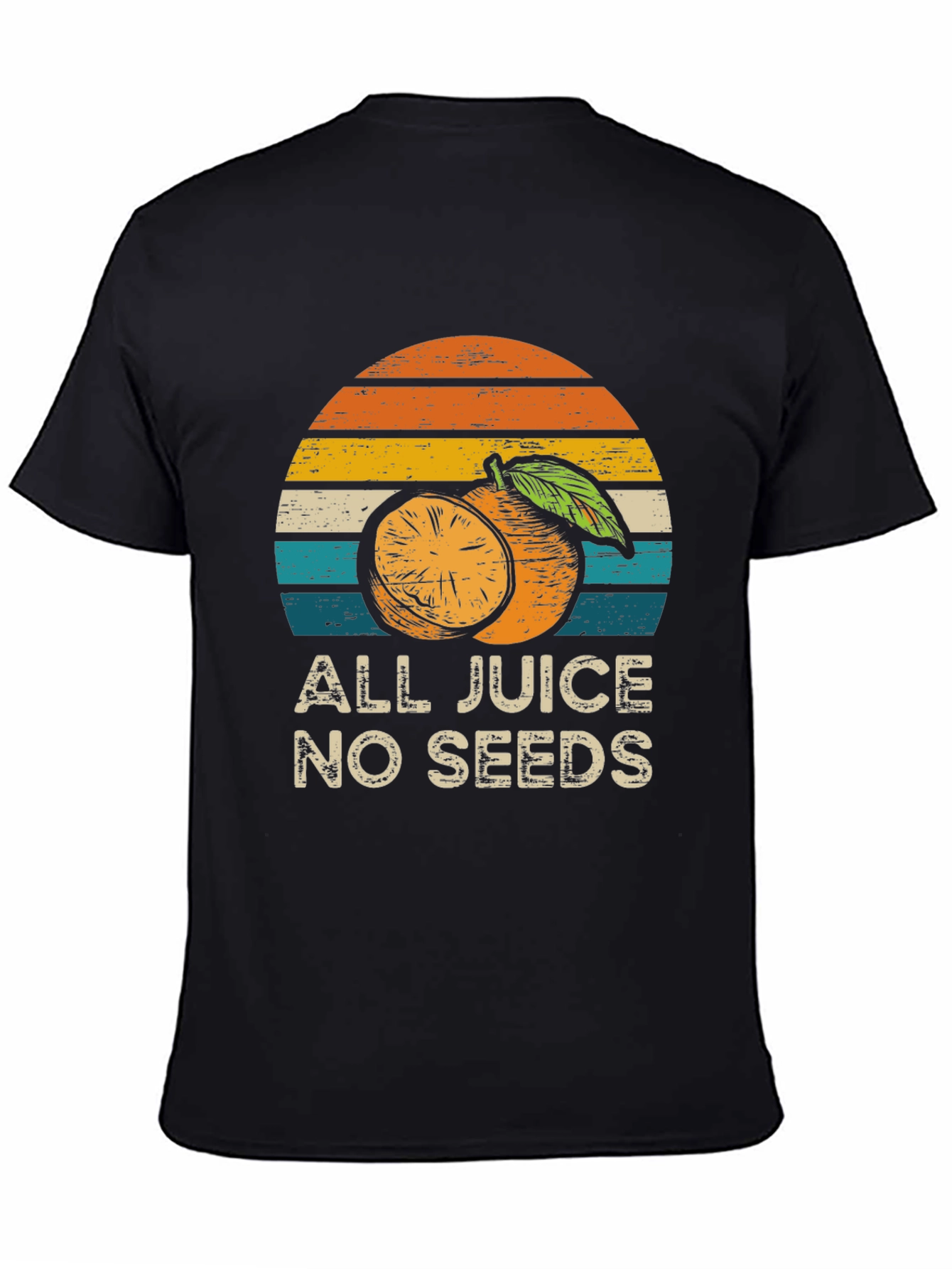 Black All Juice No Seeds Graphic Tee view 4