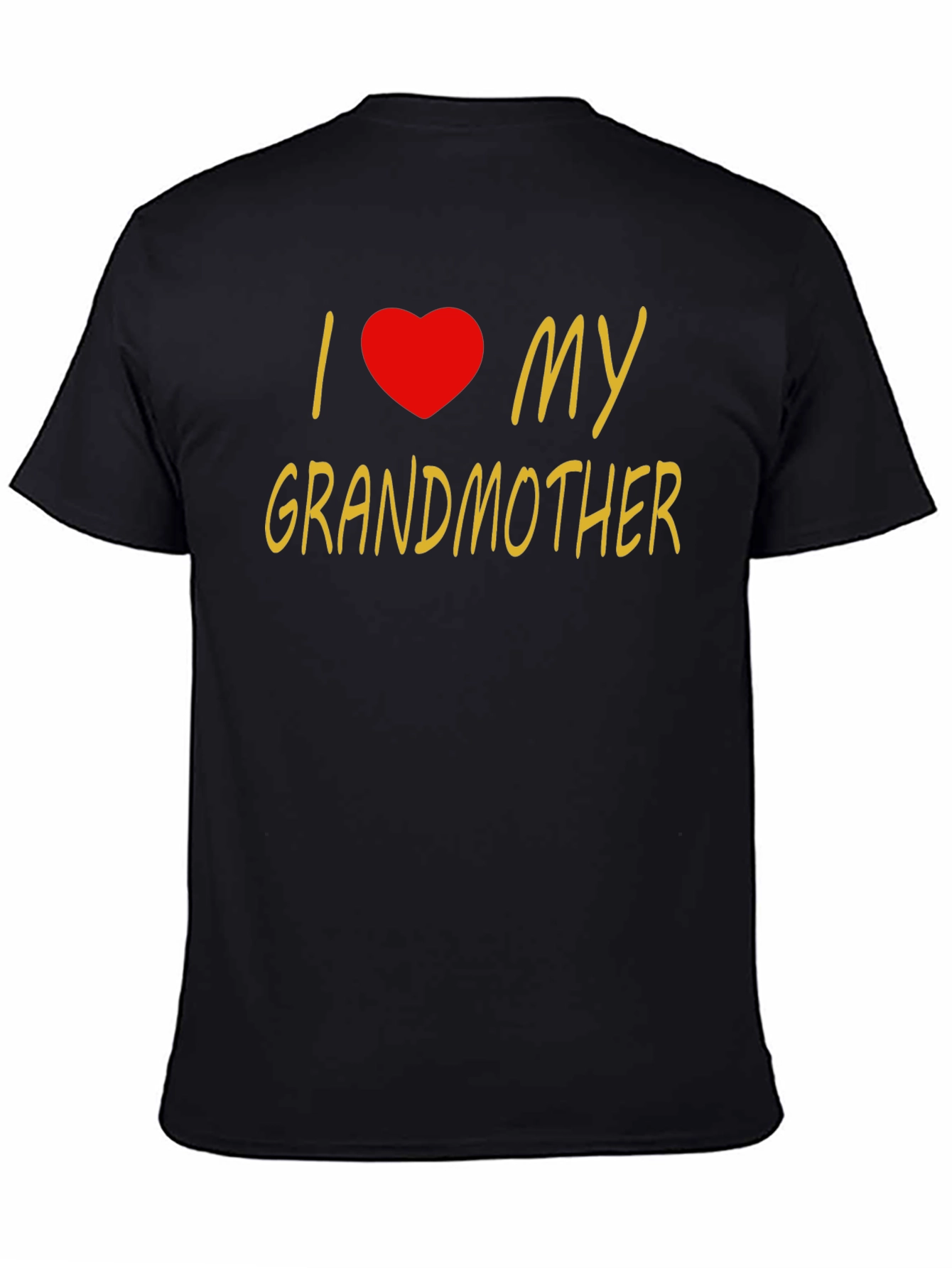 Black I Heart My Grandmother Black T-Shirt view 4