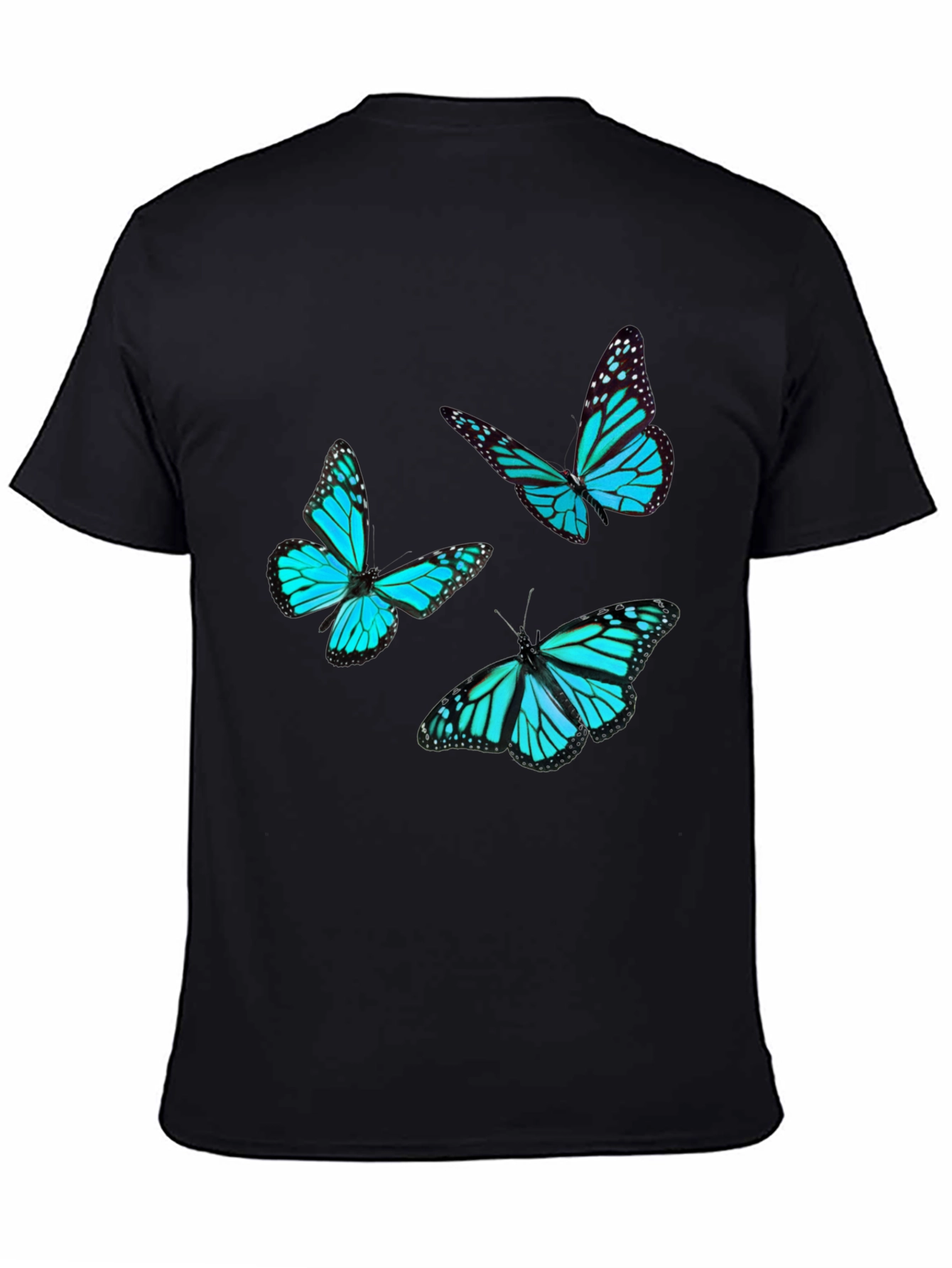 Black Butterfly Graphic Tee - Black view 4