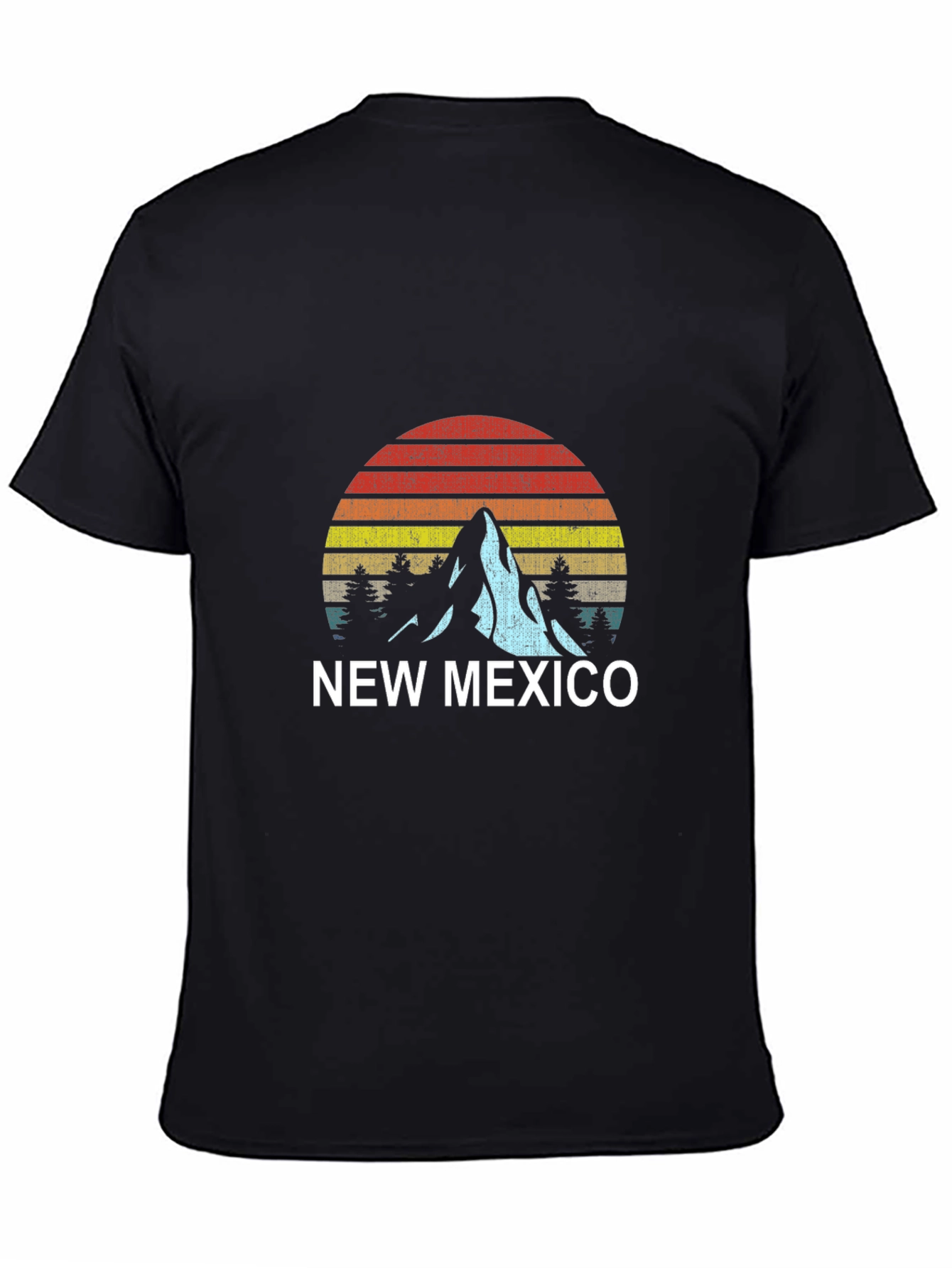 Black New Mexico Retro Graphic Tee view 4