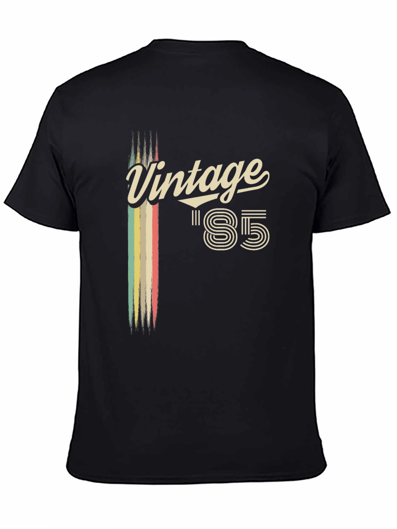 Black Vintage '85 Black T-Shirt view 4