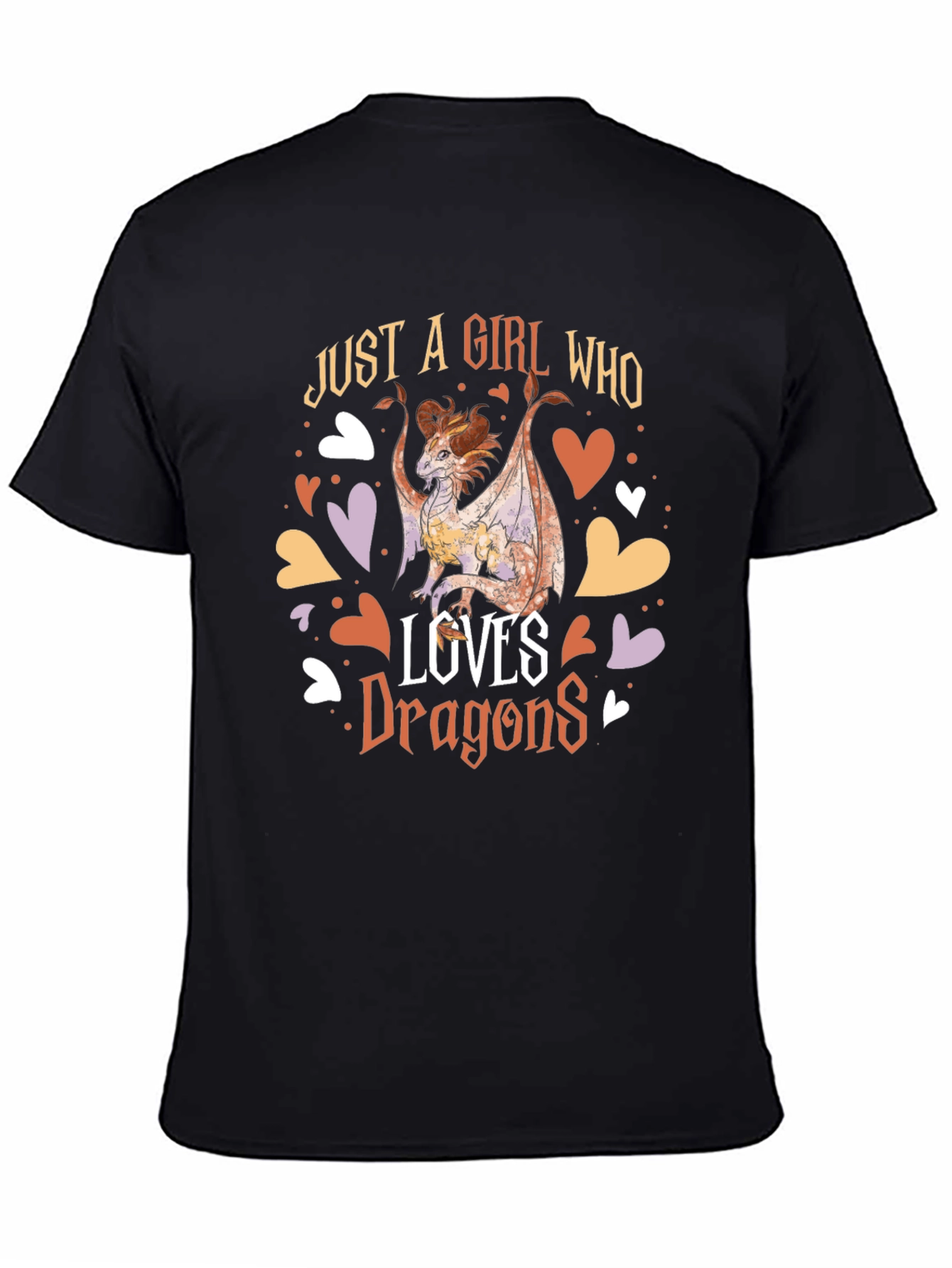 Black Dragon Lover Graphic T-Shirt view 4
