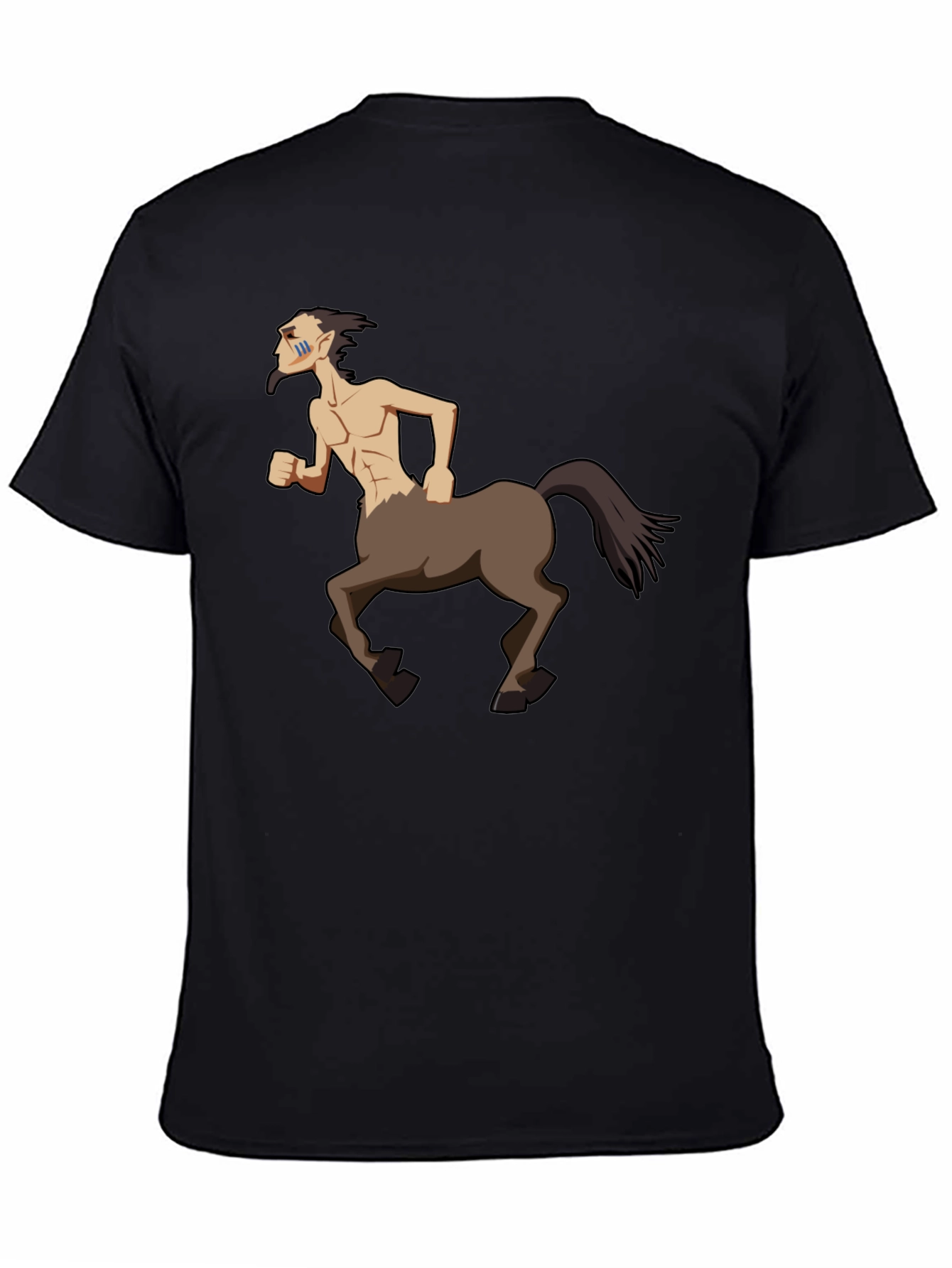 Black Centaur Graphic Tee - Mythical Creature Shirt view 4