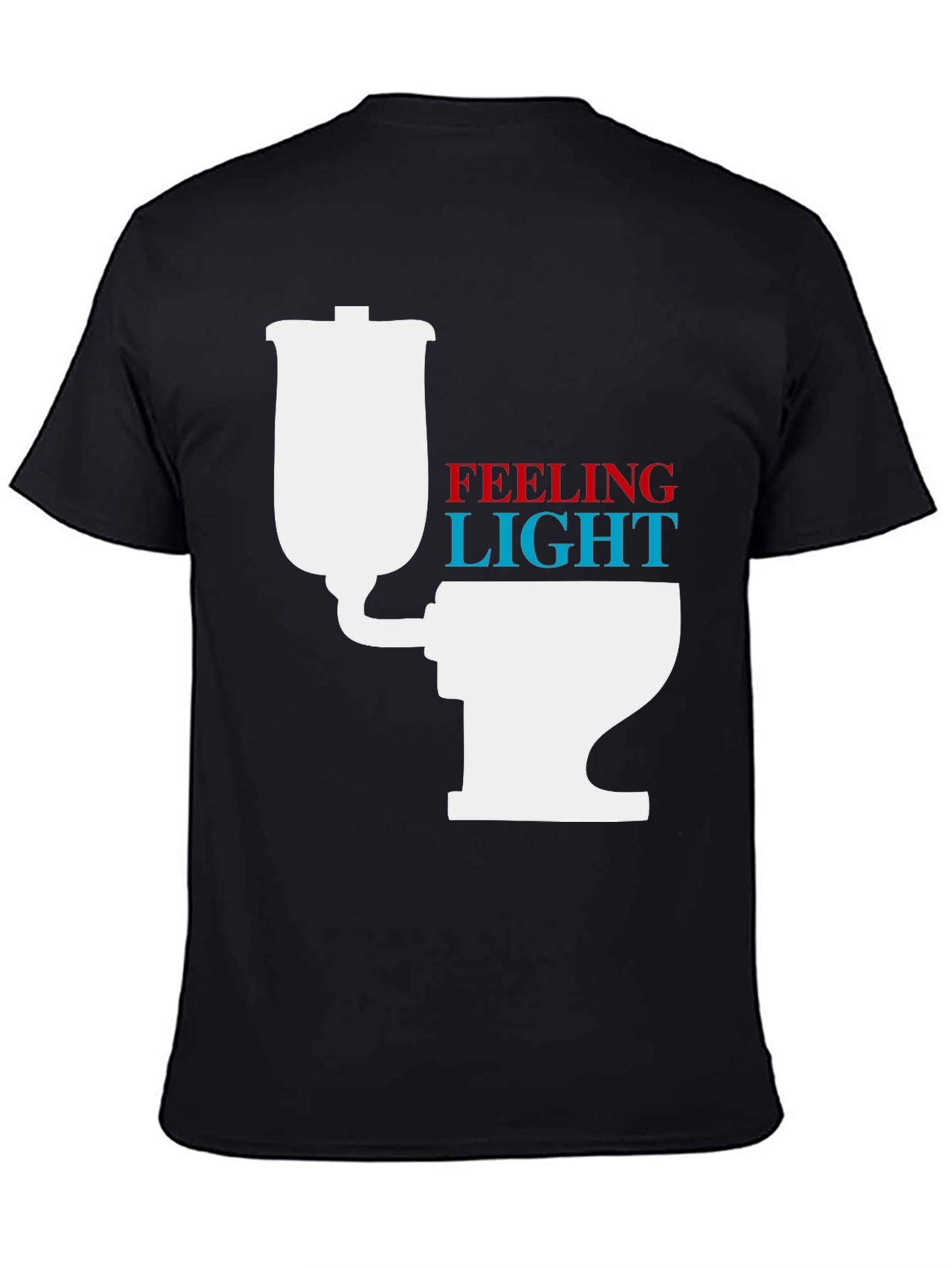 Black Feeling Light Funny Graphic Tee view 4