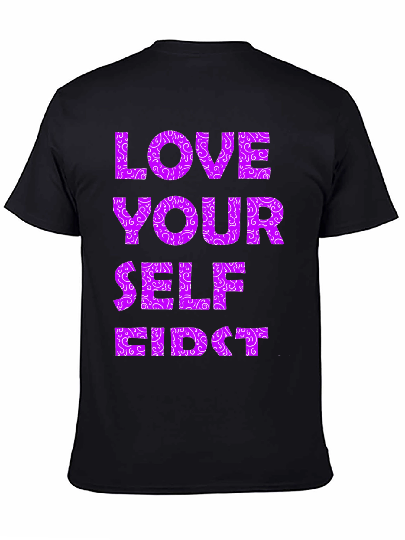 Black Love Yourself First Graphic Tee view 4